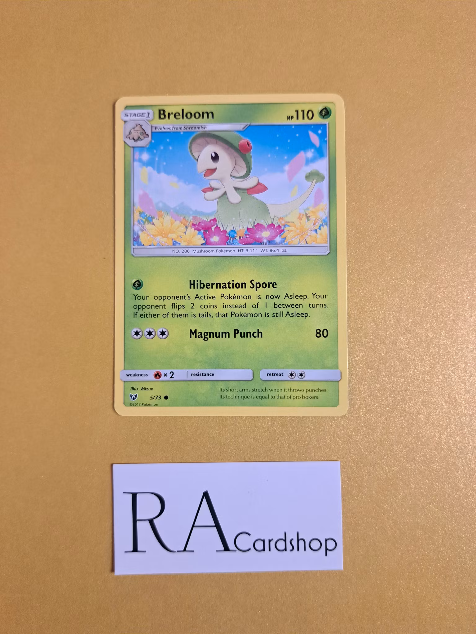 Breloom Common 5/73 Shining Legends Pokemon