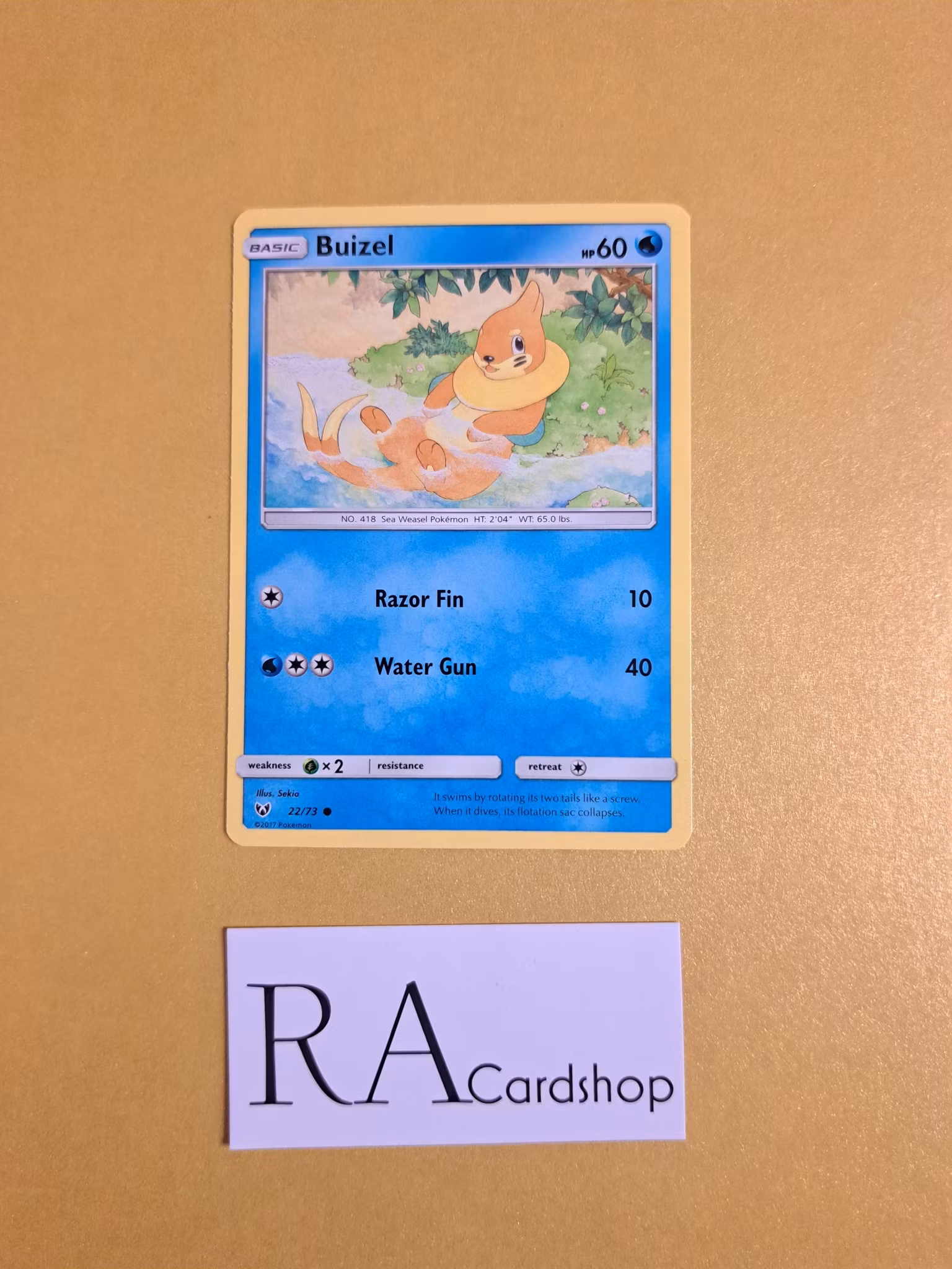 Buizel Common 22/73 Shining Legends Pokemon