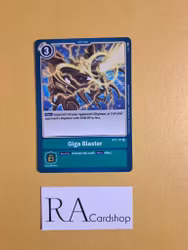 Giga Blaster BT1-111 Rare New Evolution Digimon