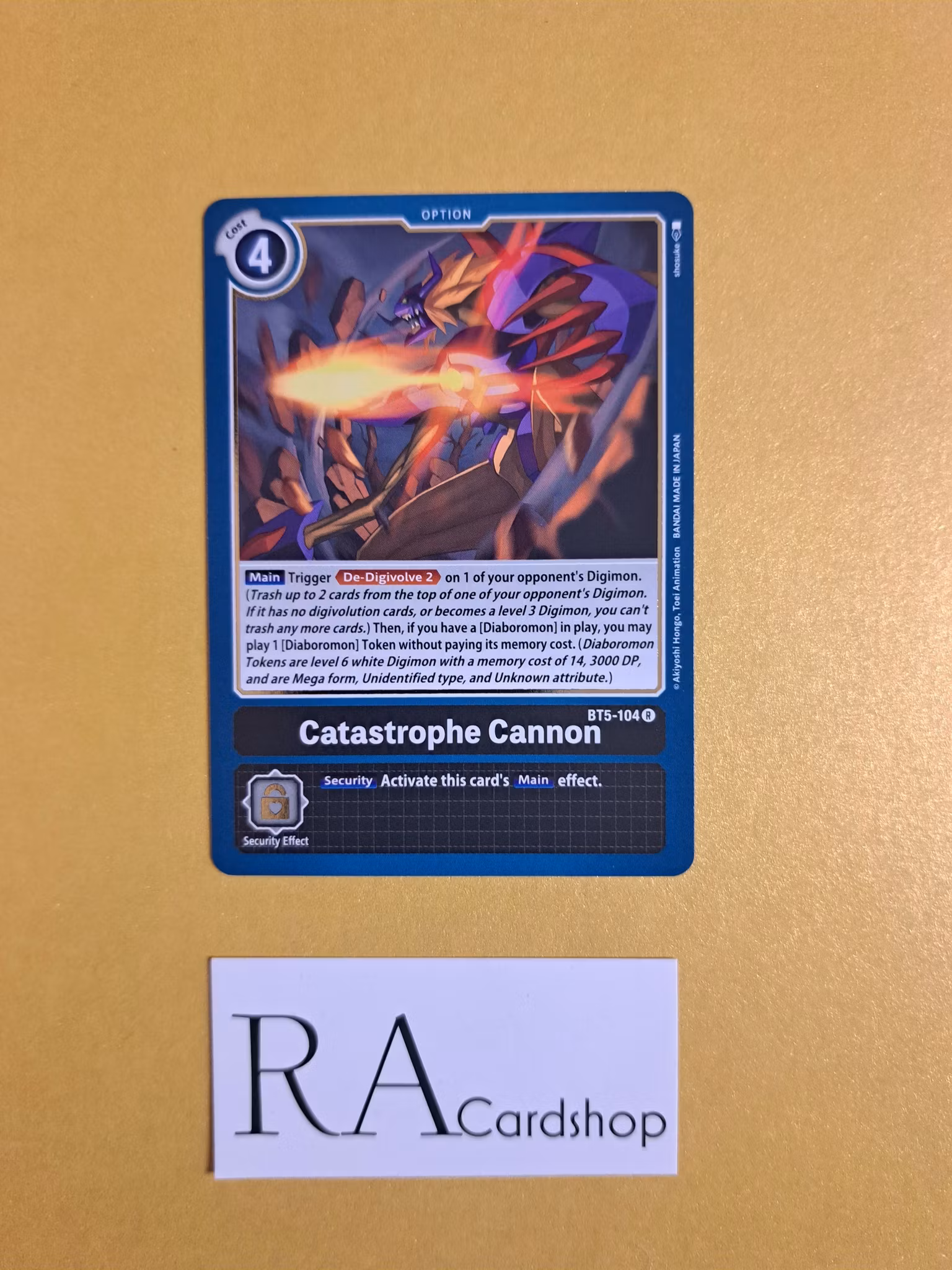 Catasrophe Cannon BT5-104 Rare Battle of Omni Digimon