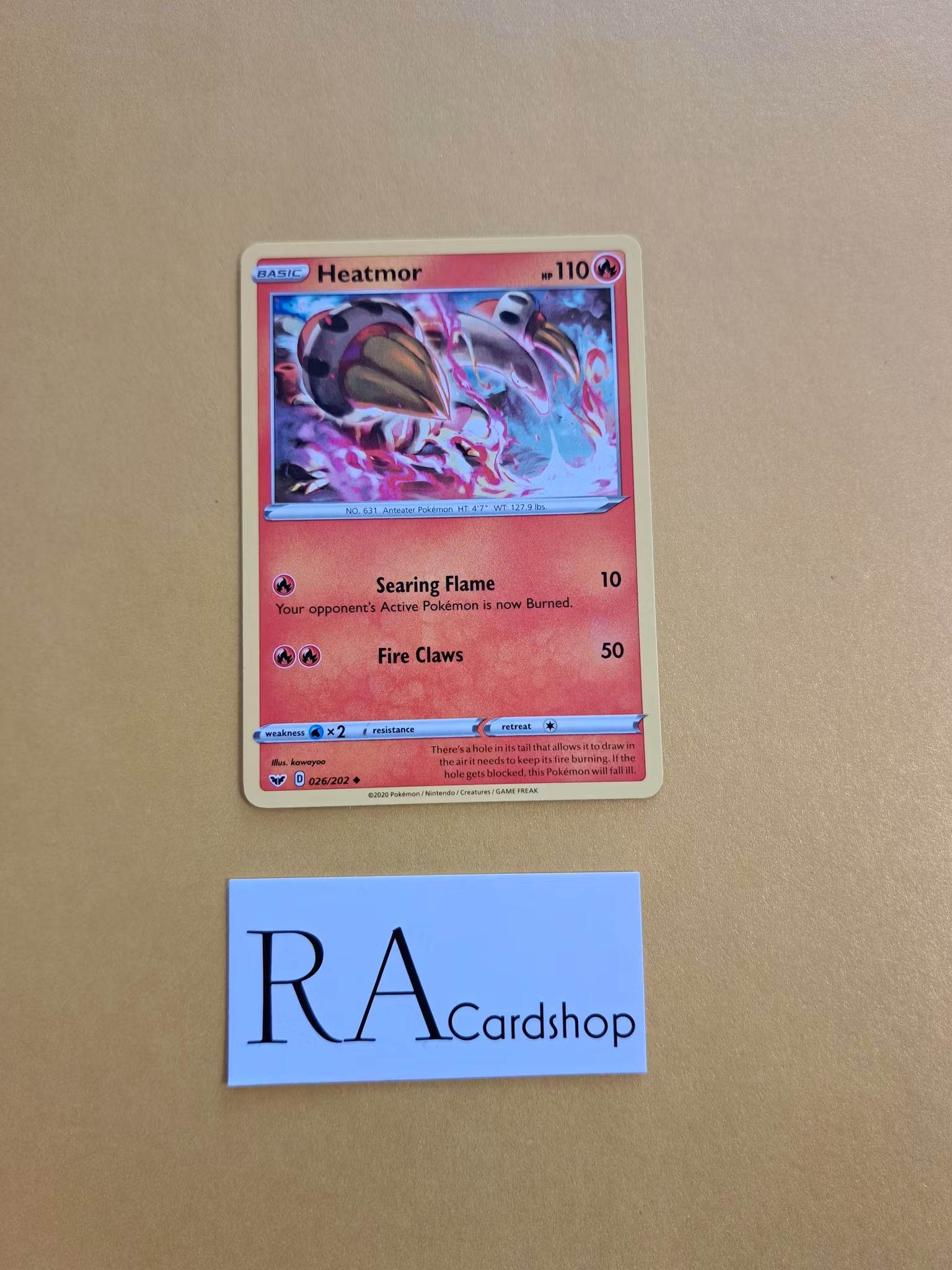 Heatmor Common 026/202 Sword and Shield Pokemon