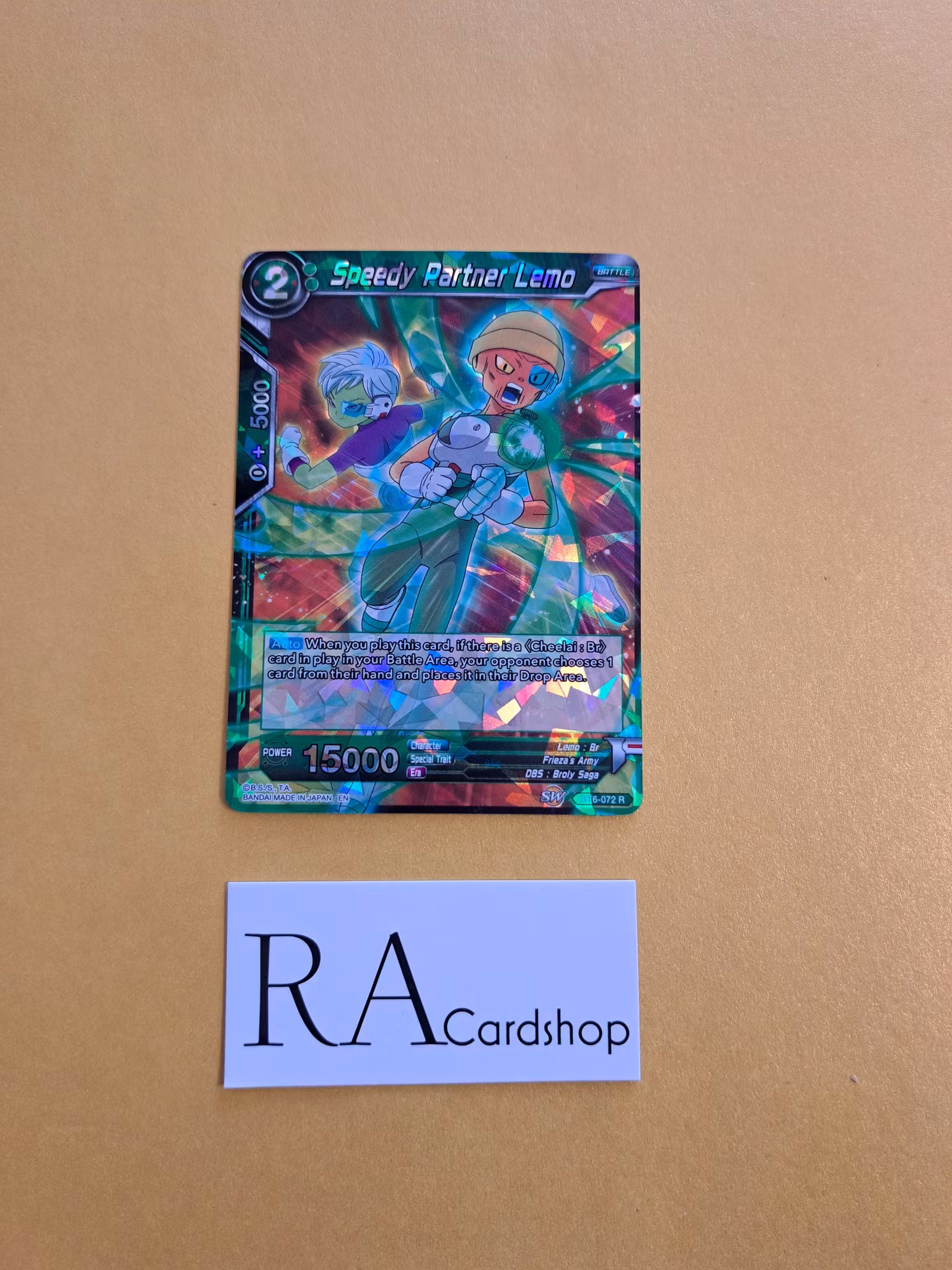 Speedy Partner Lemo BT6-072 Holo Rare Destroyer Kings Dragon Ball Super