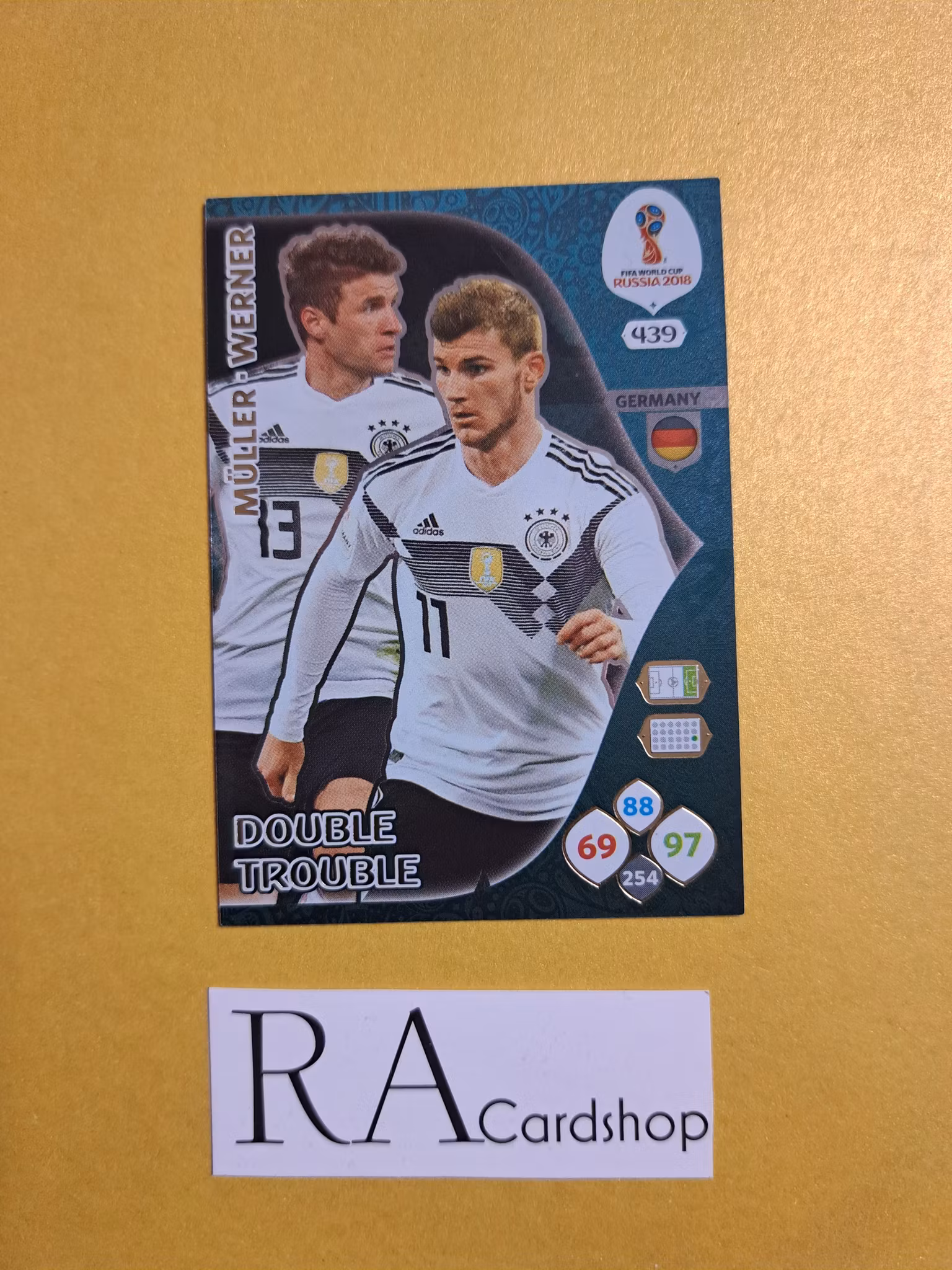 Muller Werner Double Trouble #439 Adrenalyn XL FIFA World Cup Russia