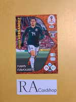 Javier Hernandez (2) Fans Favourite #384 Adrenalyn XL FIFA World Cup Russia