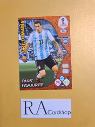 Angel Di Maria (2) Fans Favourite #361 Adrenalyn XL FIFA World Cup Russia