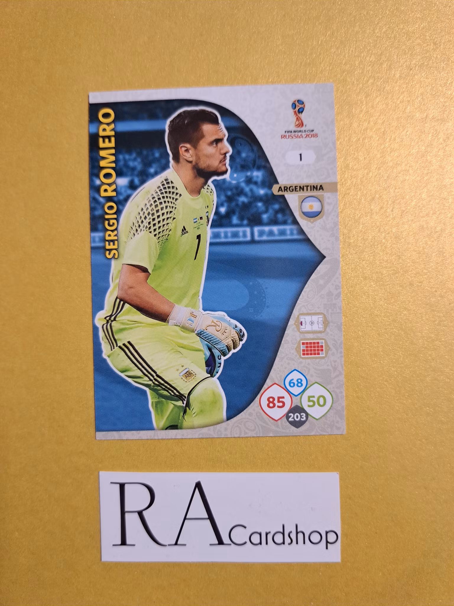 Sergio Romero #1 Adrenalyn XL FIFA World Cup Russia