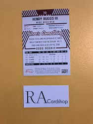 Henry Ruggs III #70 2020 Rookie Sage Hit Premier Draft