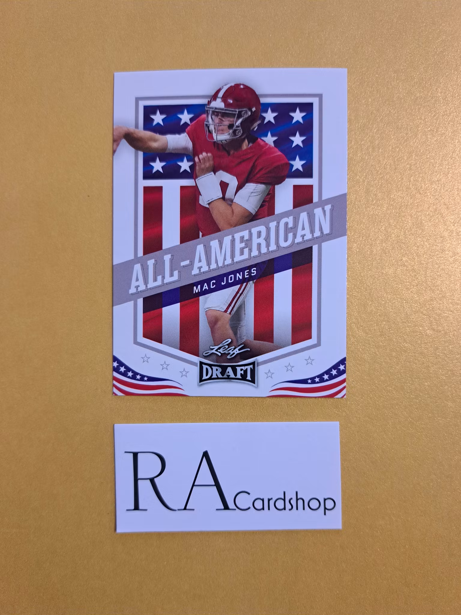 Mac Jones #46 All - American 2021 Leaf Draft