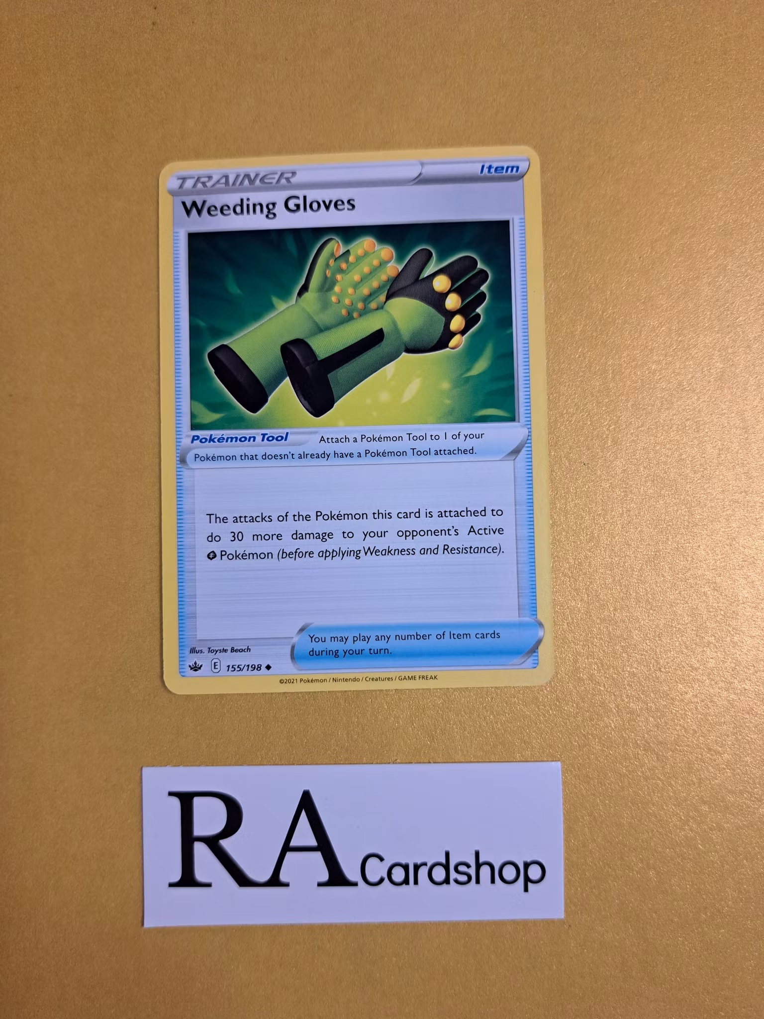 Weeding Gloves Uncommon 155/198 Chilling Reign Pokemon