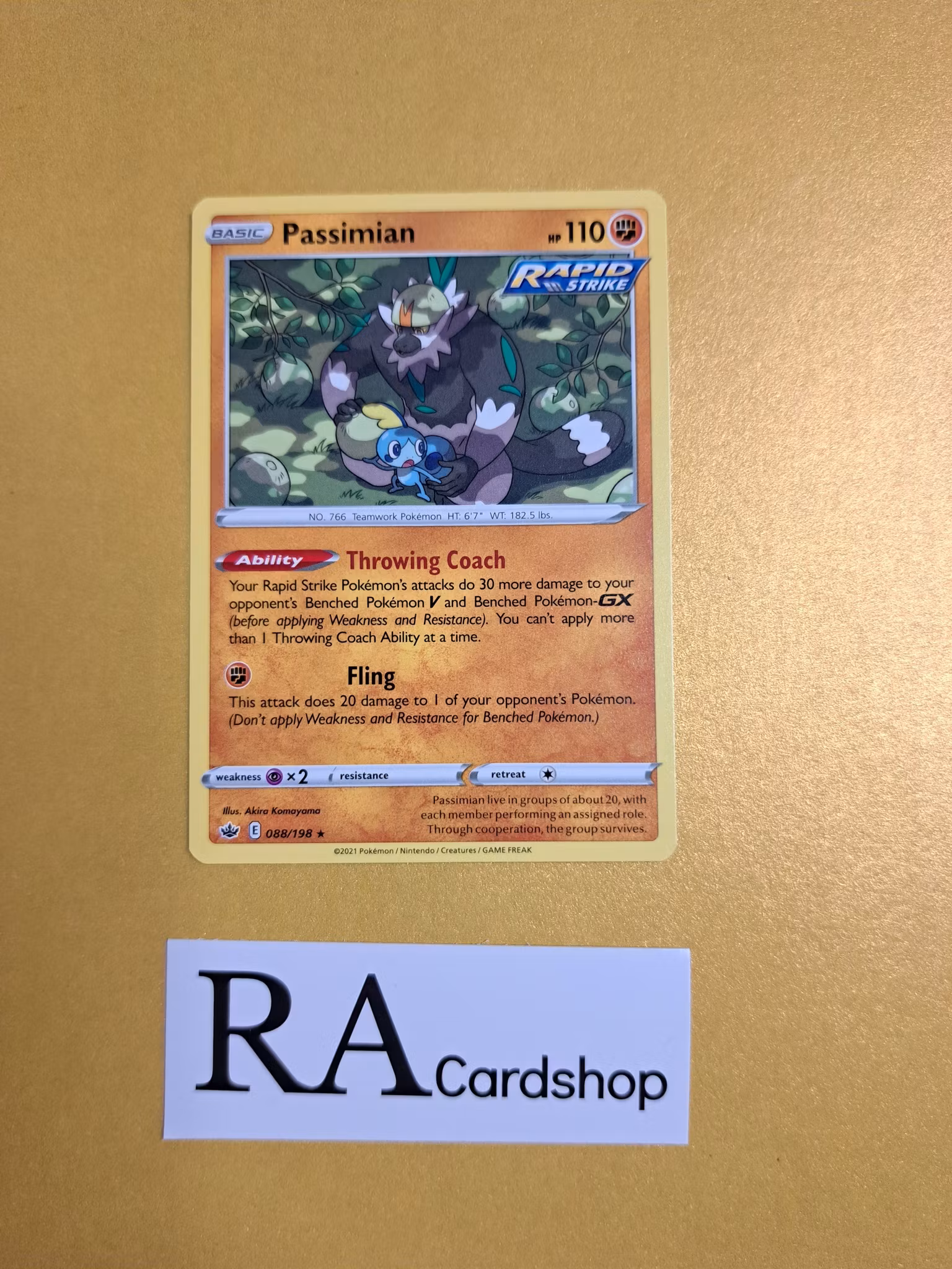 Passimian Rare 088/198 Chilling Reign Pokemon