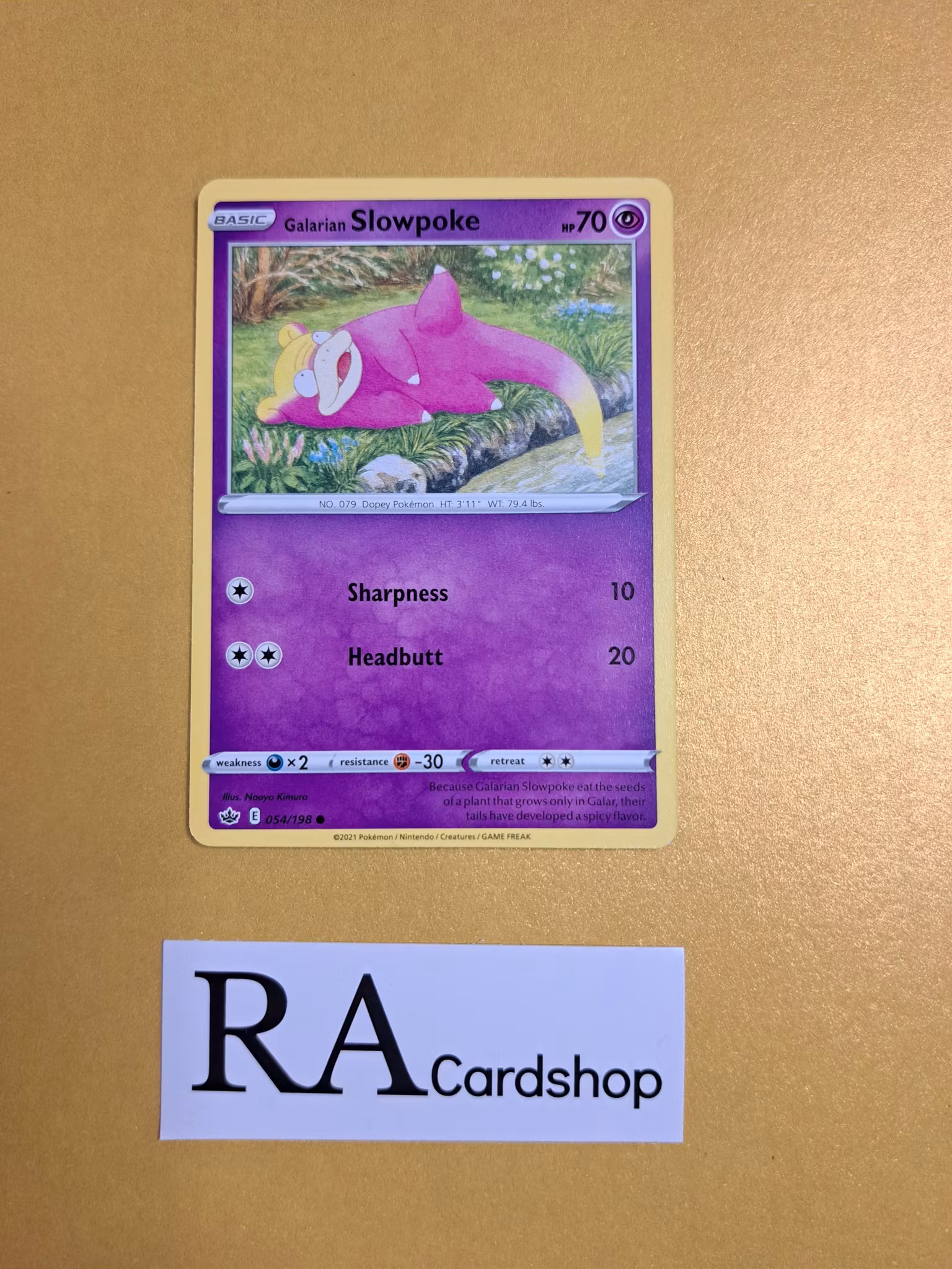 Galarian Slowpoke Common 054/198 Chilling Reign Pokemon