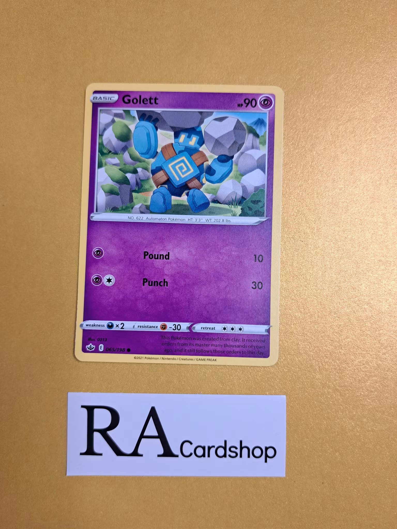 Golett Common 065/198 Chilling Reign Pokemon