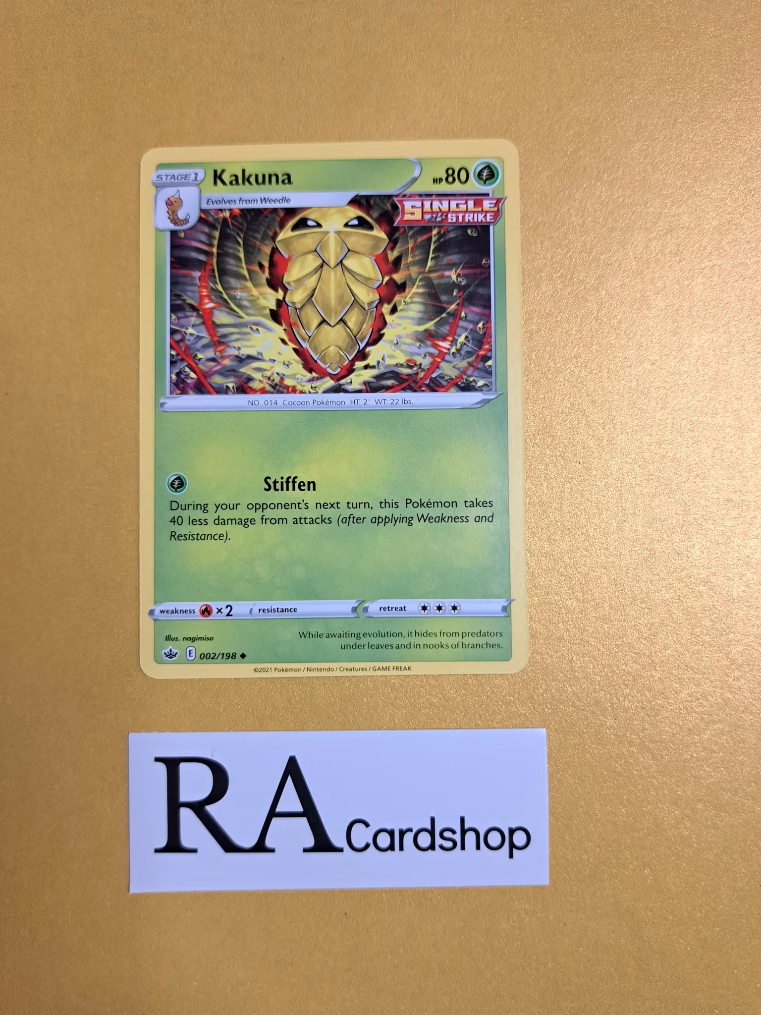 Kakuna Uncommon 002/198 Chilling Reign Pokemon