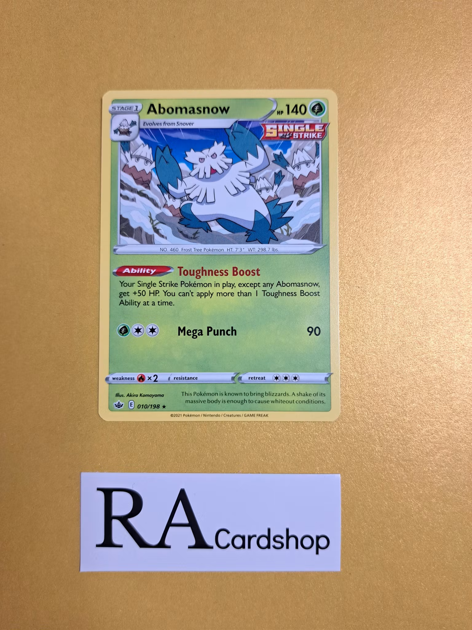 Abamasnow Rare 010/198 Chilling Reign Pokemon