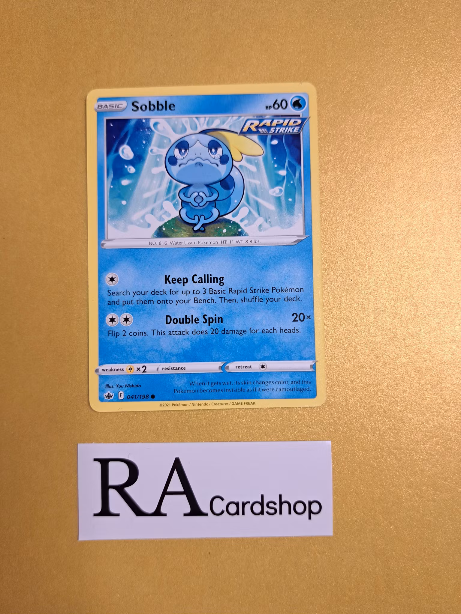 Sobble Common 041/198 Chilling Reign Pokemon