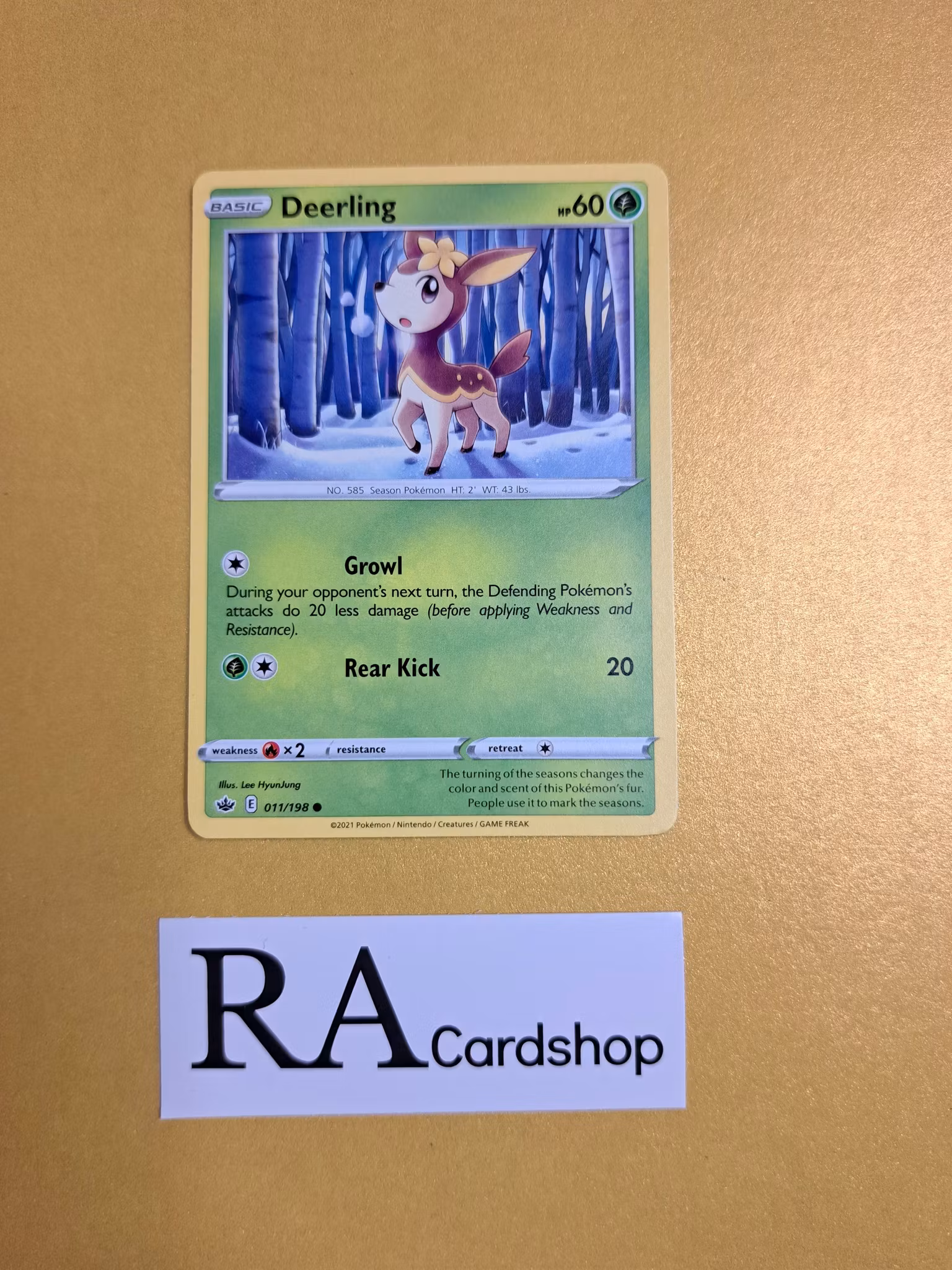 Deerling Common 011/198 Chilling Reign Pokemon