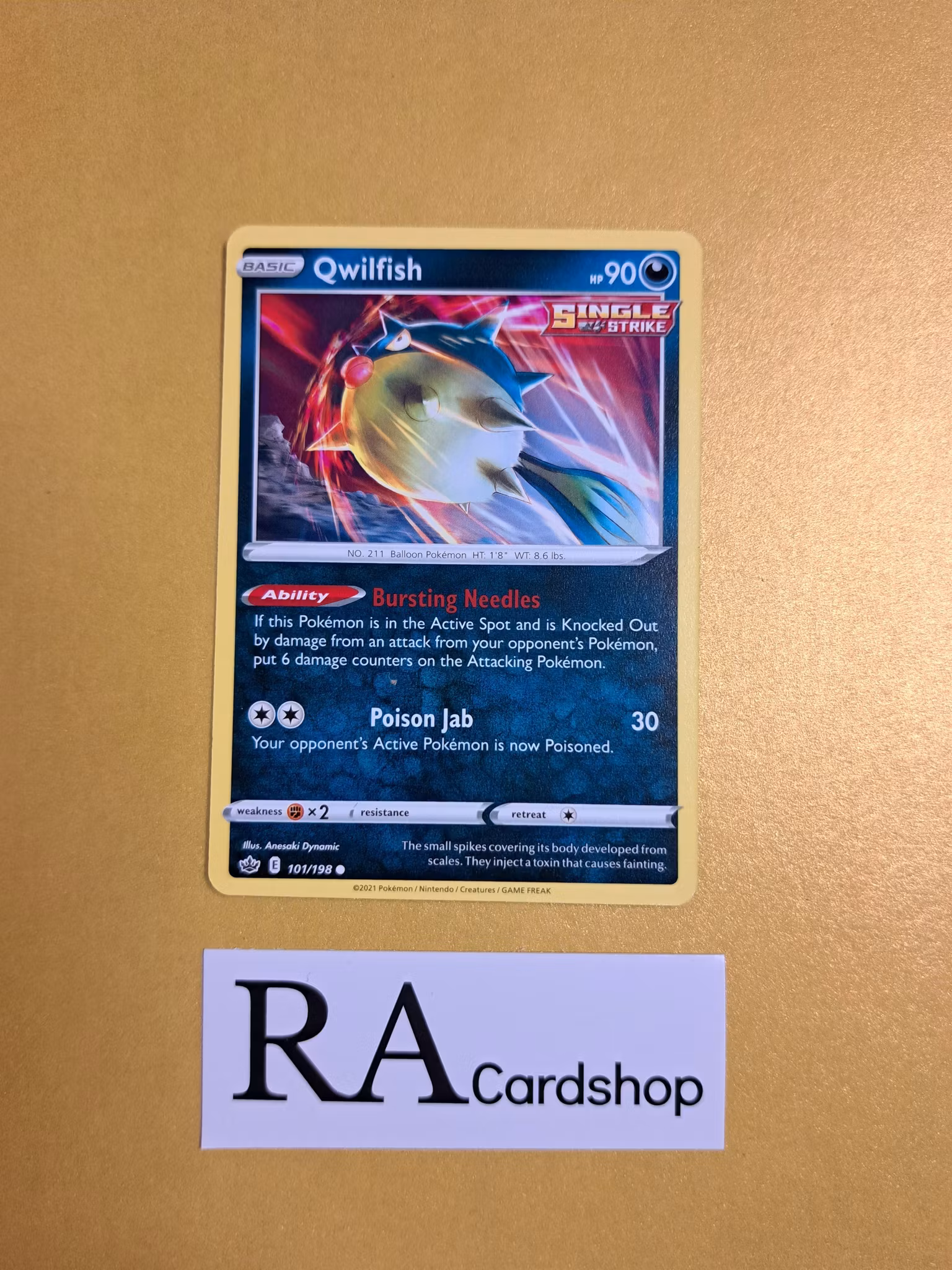 Qwilfish Common 101/198 Chilling Reign Pokemon