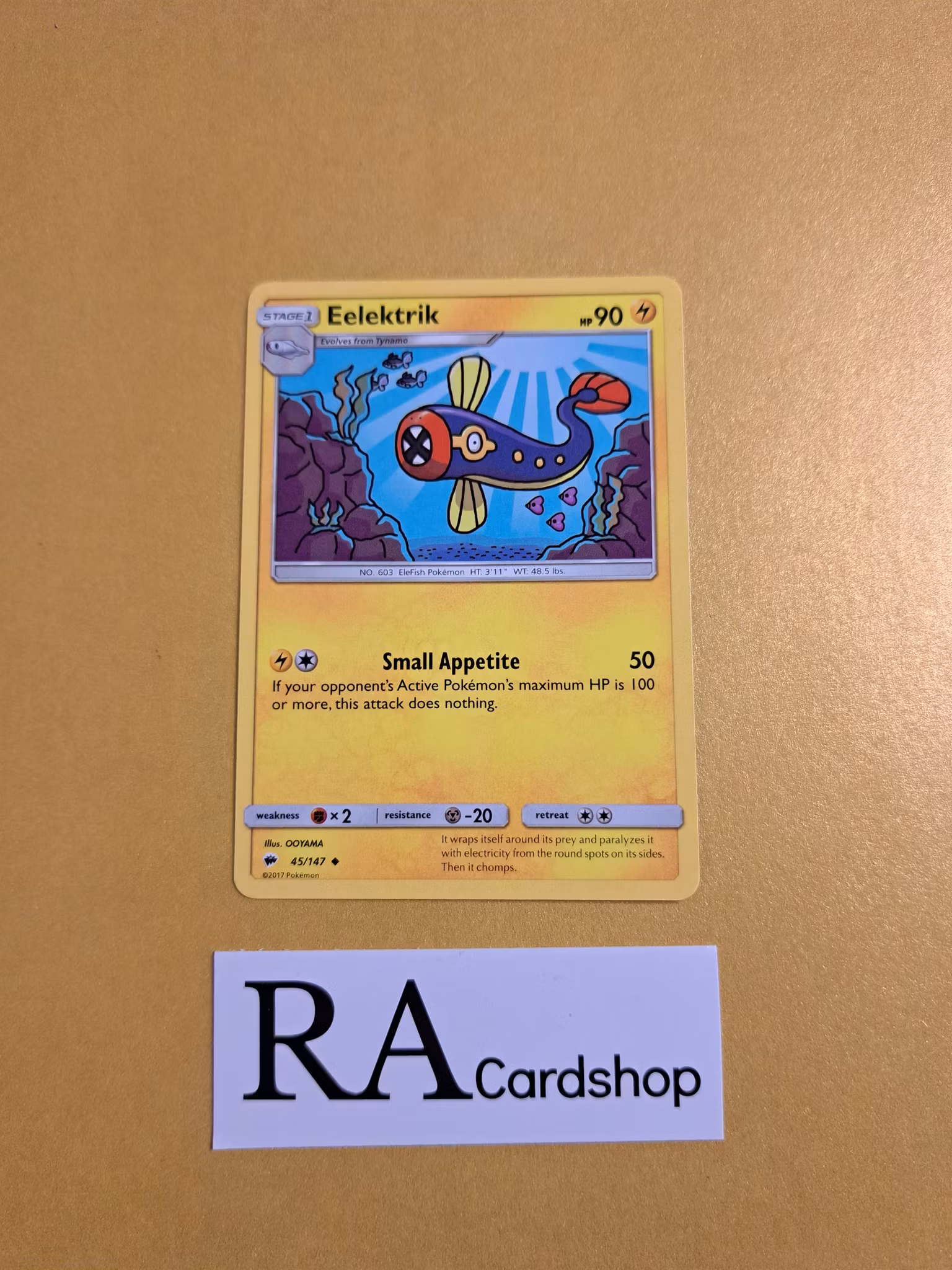 Elektrik Uncommon 45/147 Burning Shadows Pokemon