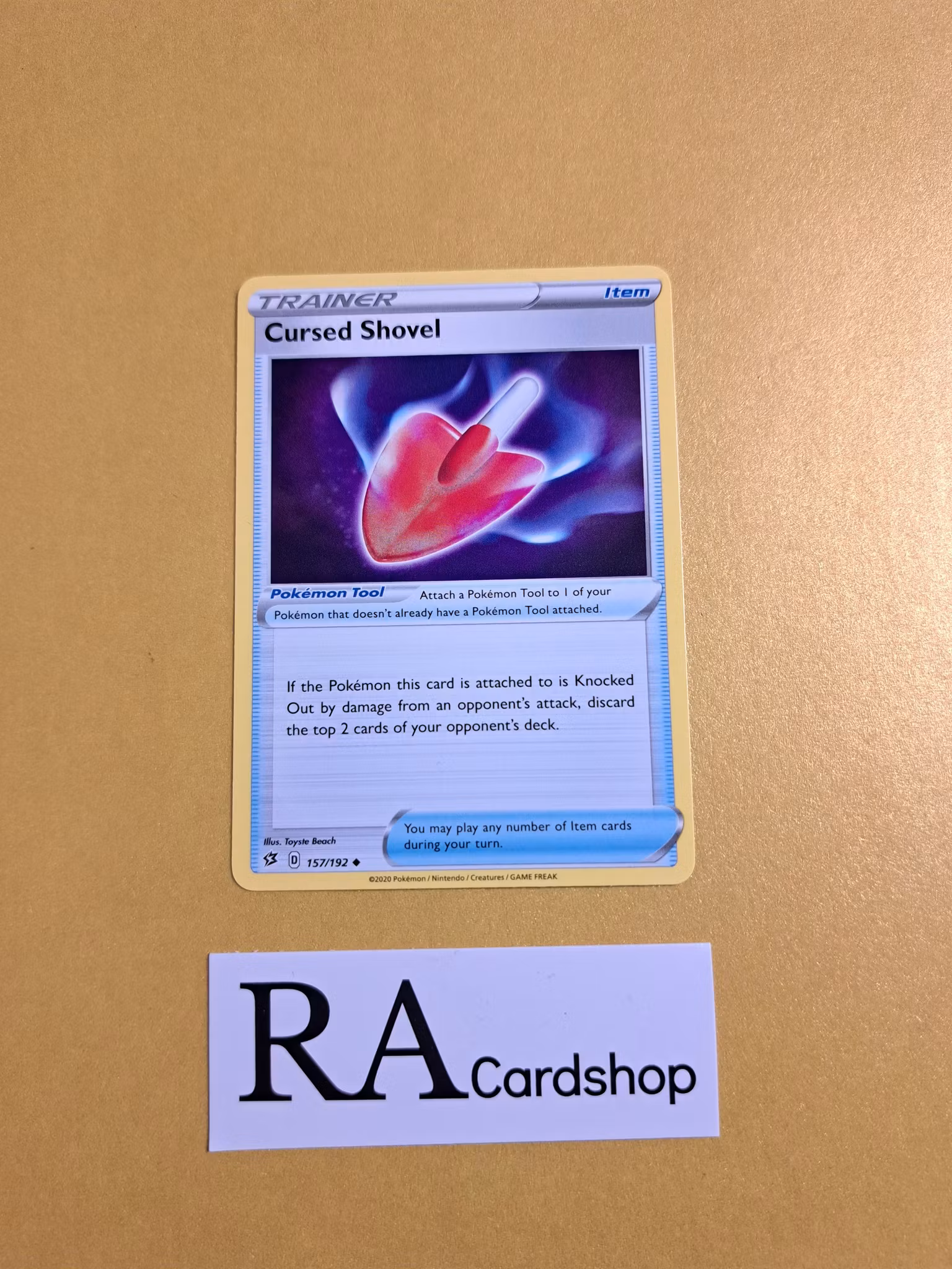 Cursed Shovel Uncommon 157/192 Rebel Clash Pokemon