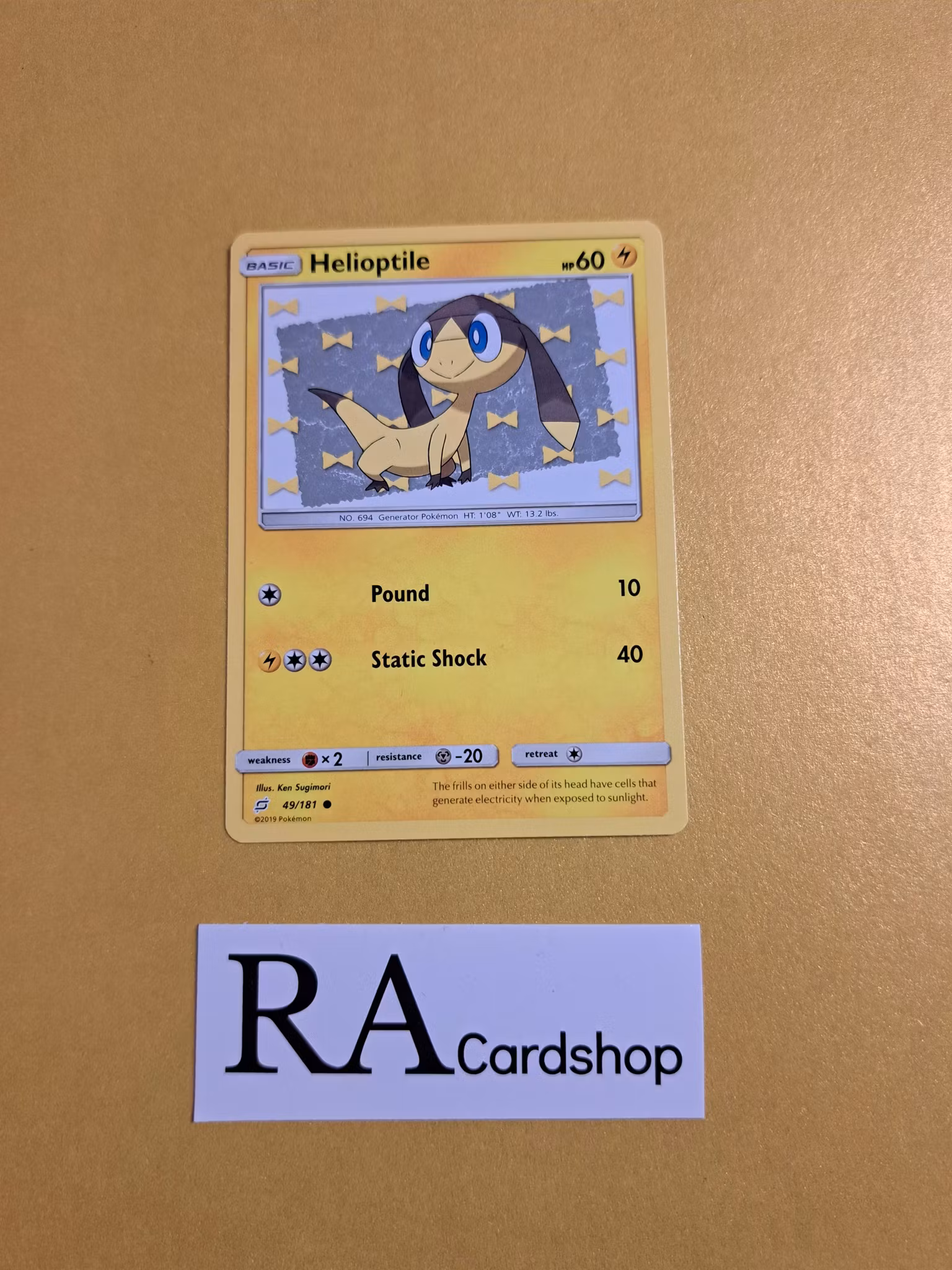 Helioptile Common 49/181 Team Up Pokemon