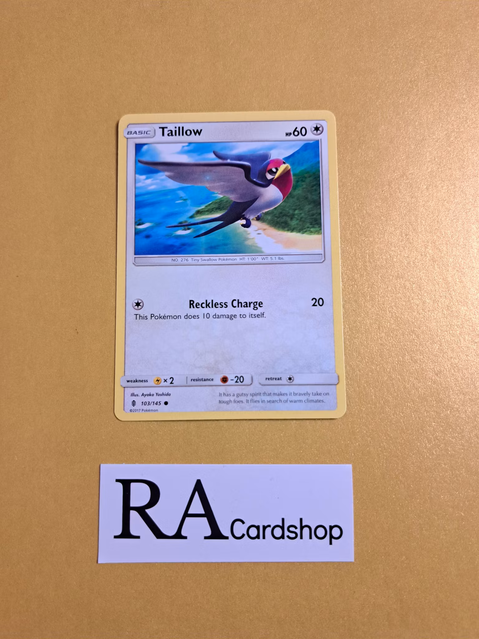 Taillow Common 103/145 Guardians Rising Pokemon