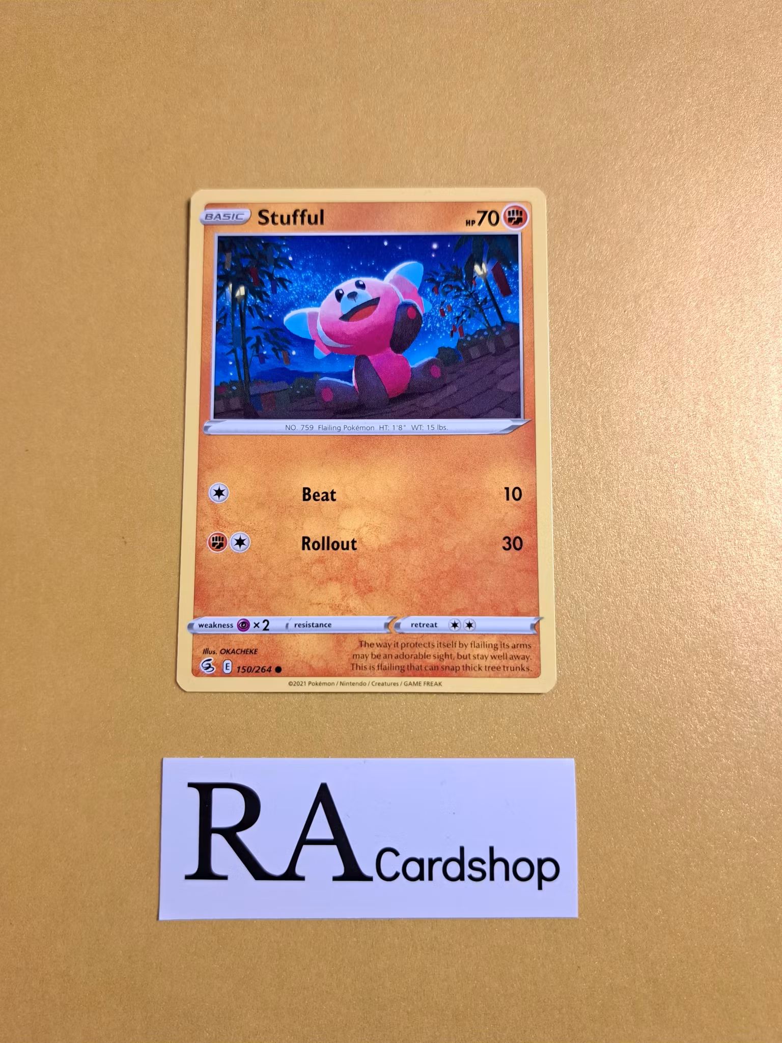 Stufful Common 150/264 Fusion Strike Pokemon