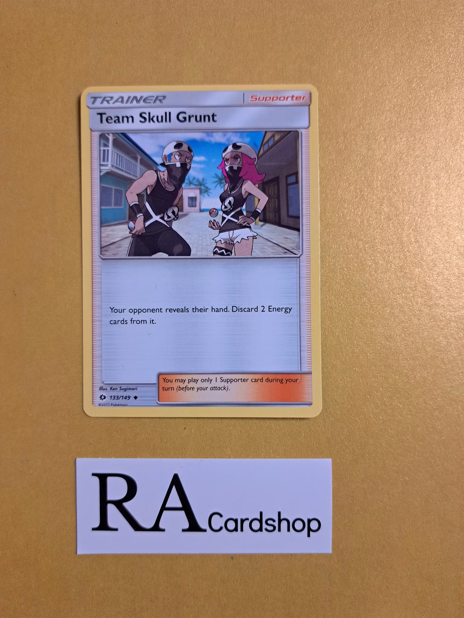 Team Skull Grunt Uncommon 133/149 Sun and Moon Pokemon