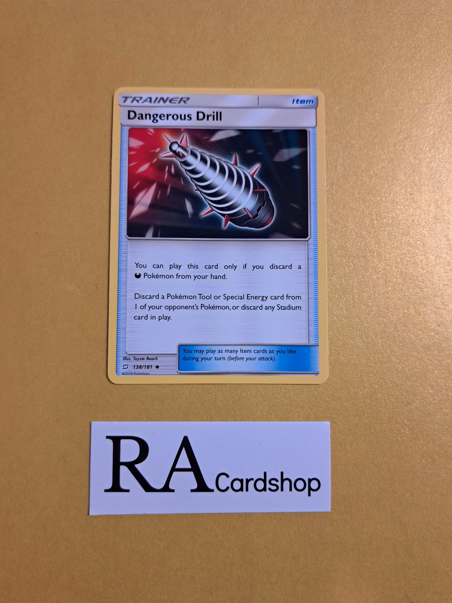 Dangerous Drill Uncommon 138/181 Team Up Pokemon