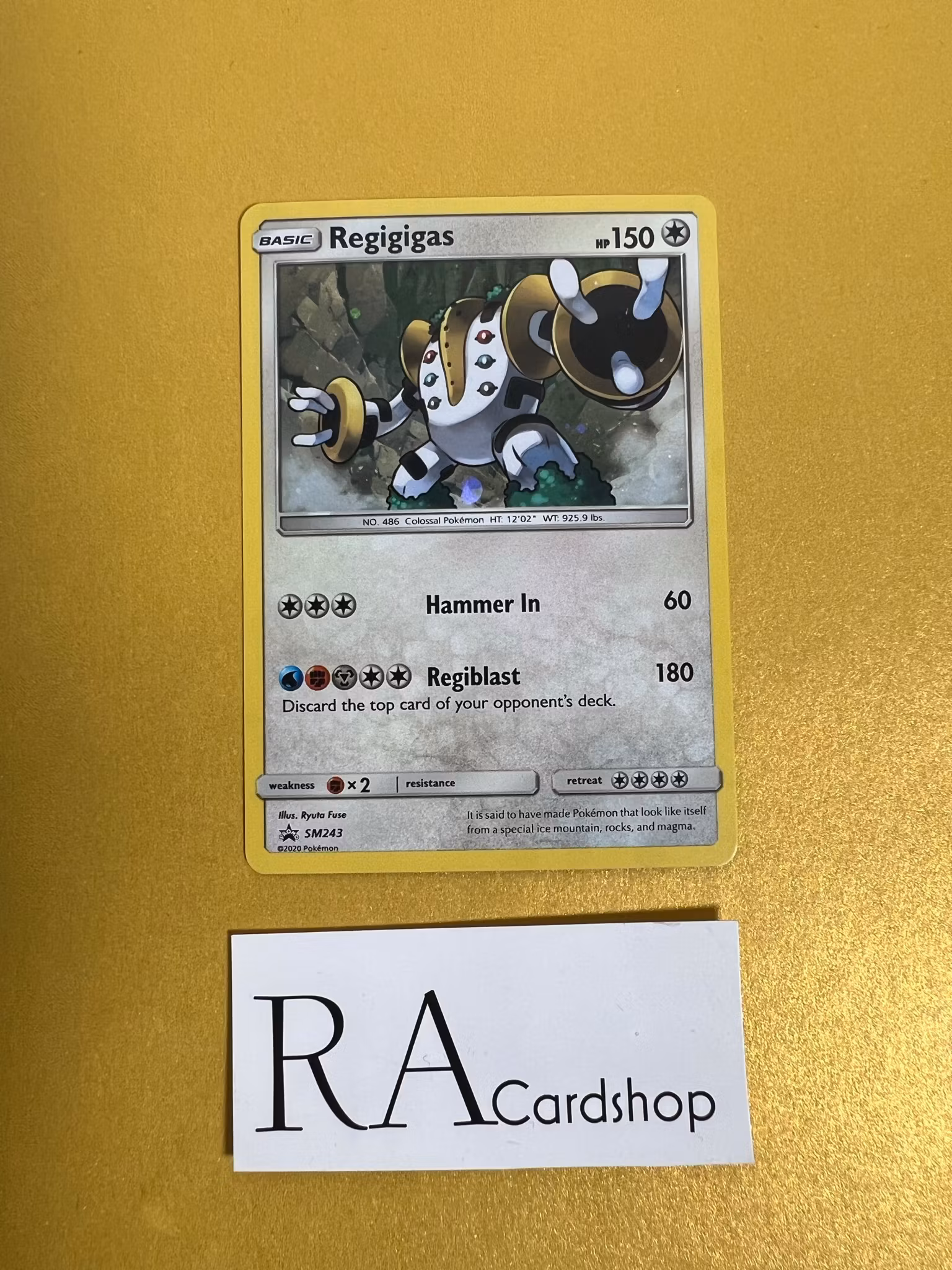 Regigigas SM243 Black Star Promo Pokemon