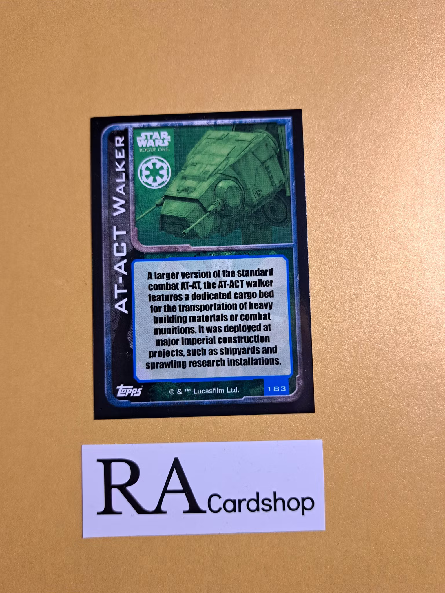 AT-ACT Walker Foil #183 Rogue One Topps Star Wars