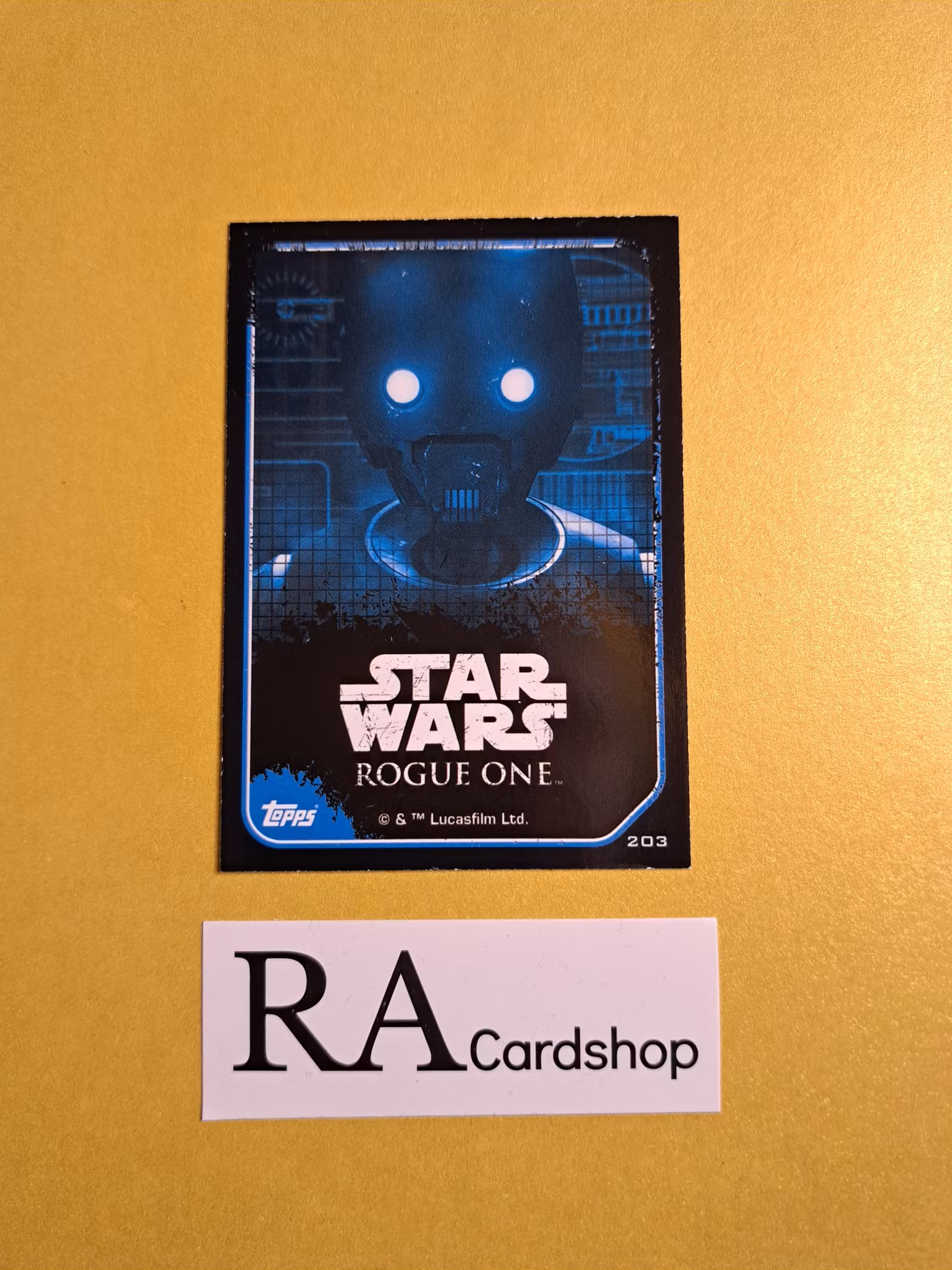 K-2SO Sticker Card #203 Rogue One Topps Star Wars