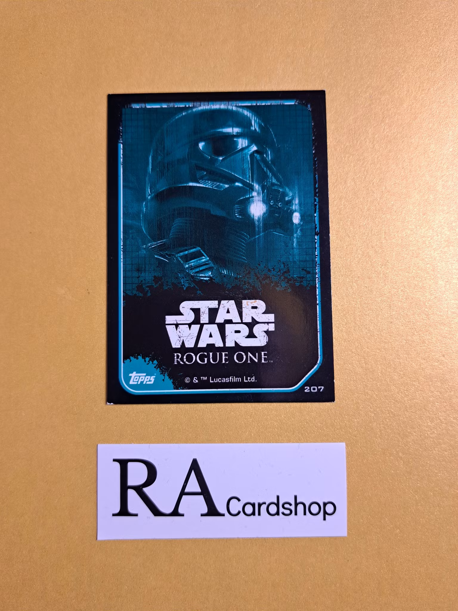 TIE Fighter Pilot Sticker Card #207 Rogue One Topps Star Wars