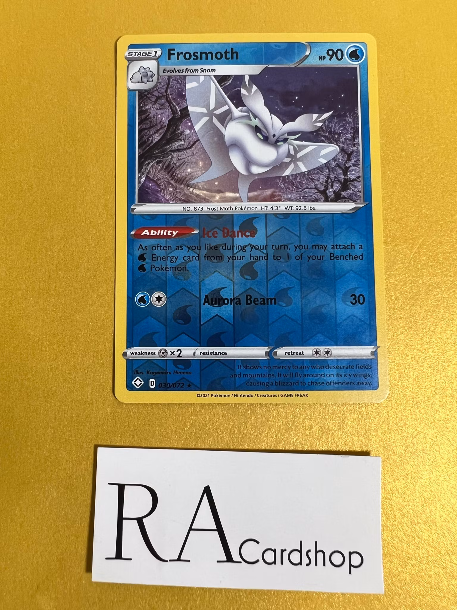 Frosmoth Reverse Holo Rare 030/072 Shining Fates Pokemon