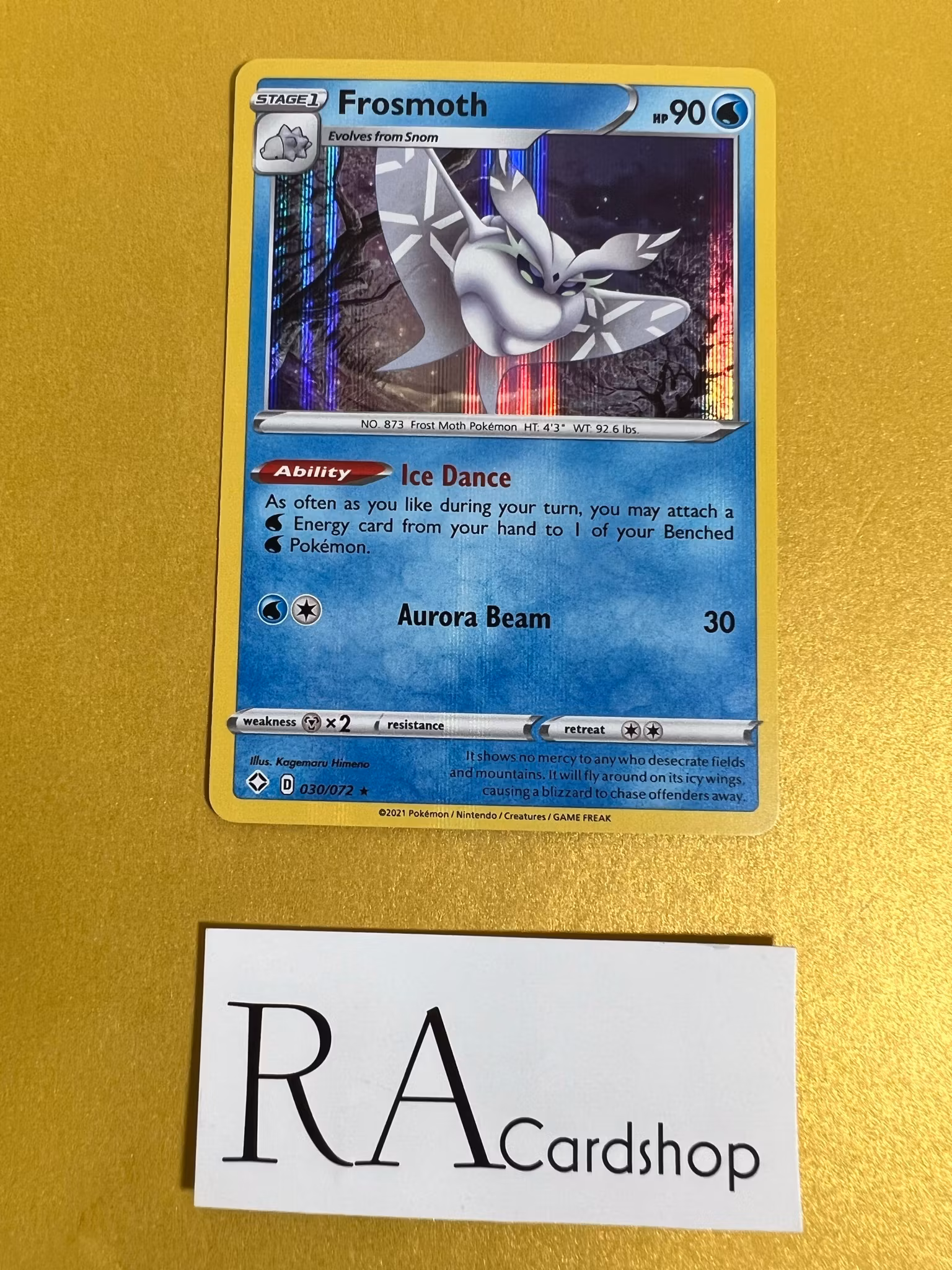 Frosmoth Holo Rare 030/072 Shining Fates Pokemon