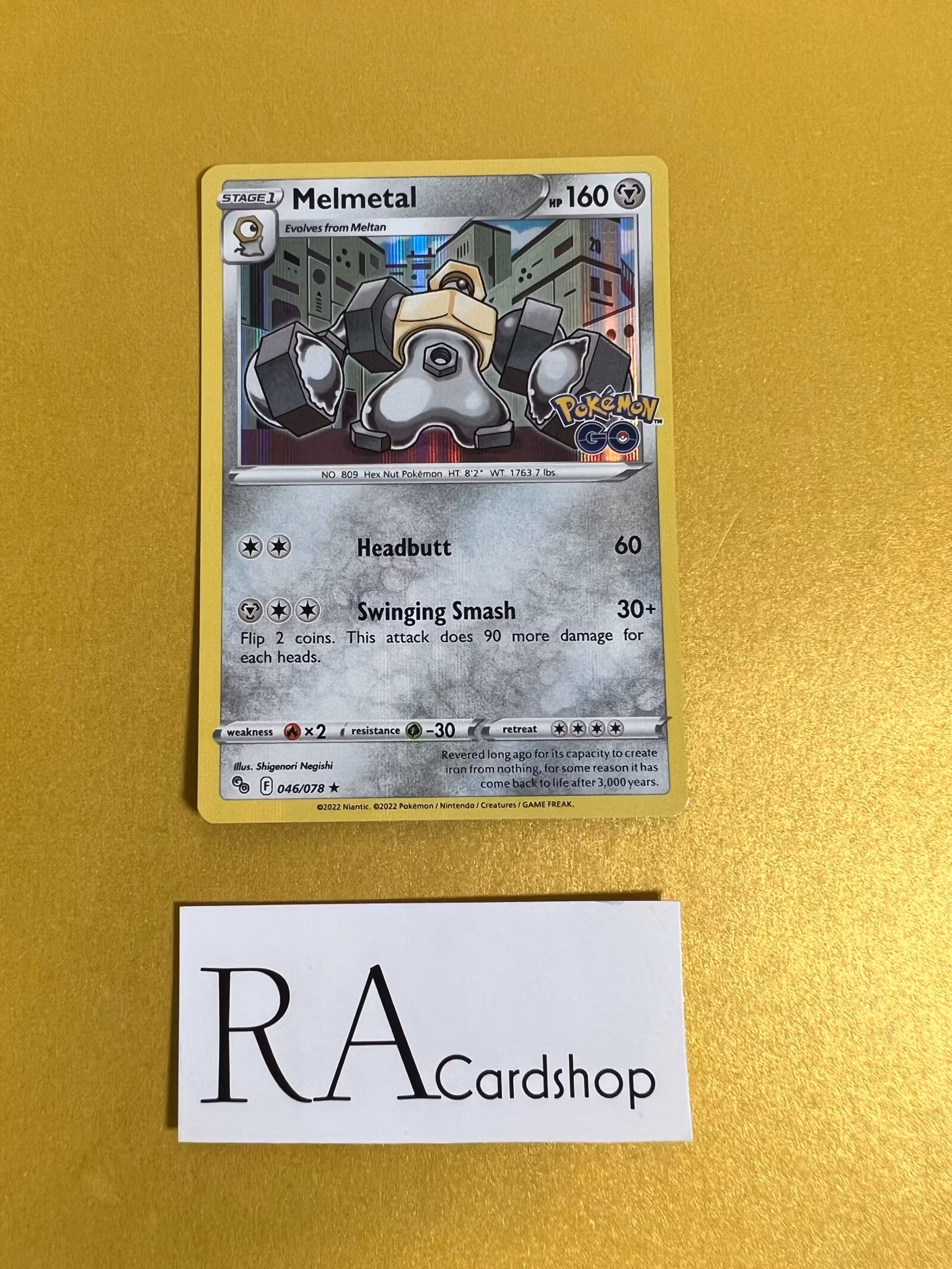 Melmetal Holo Rare 046/078 Pokémon GO Pokémon