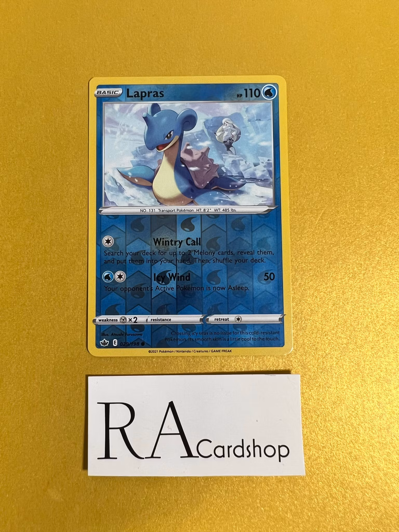 Lapras Reverse Holo Common 029/198 Chilling Reign Pokémon
