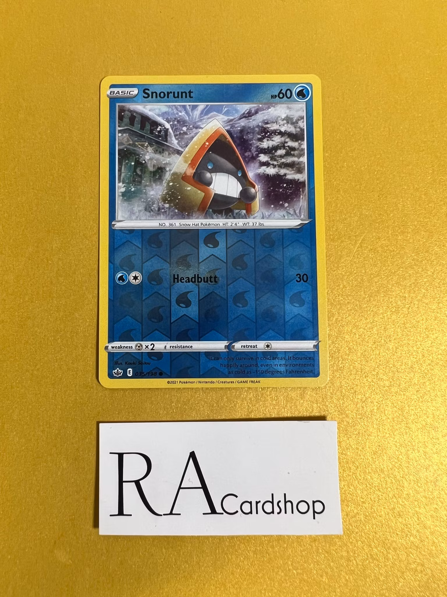 Snorunt Reverse Holo Common 035/198 Chilling Reign Pokémon