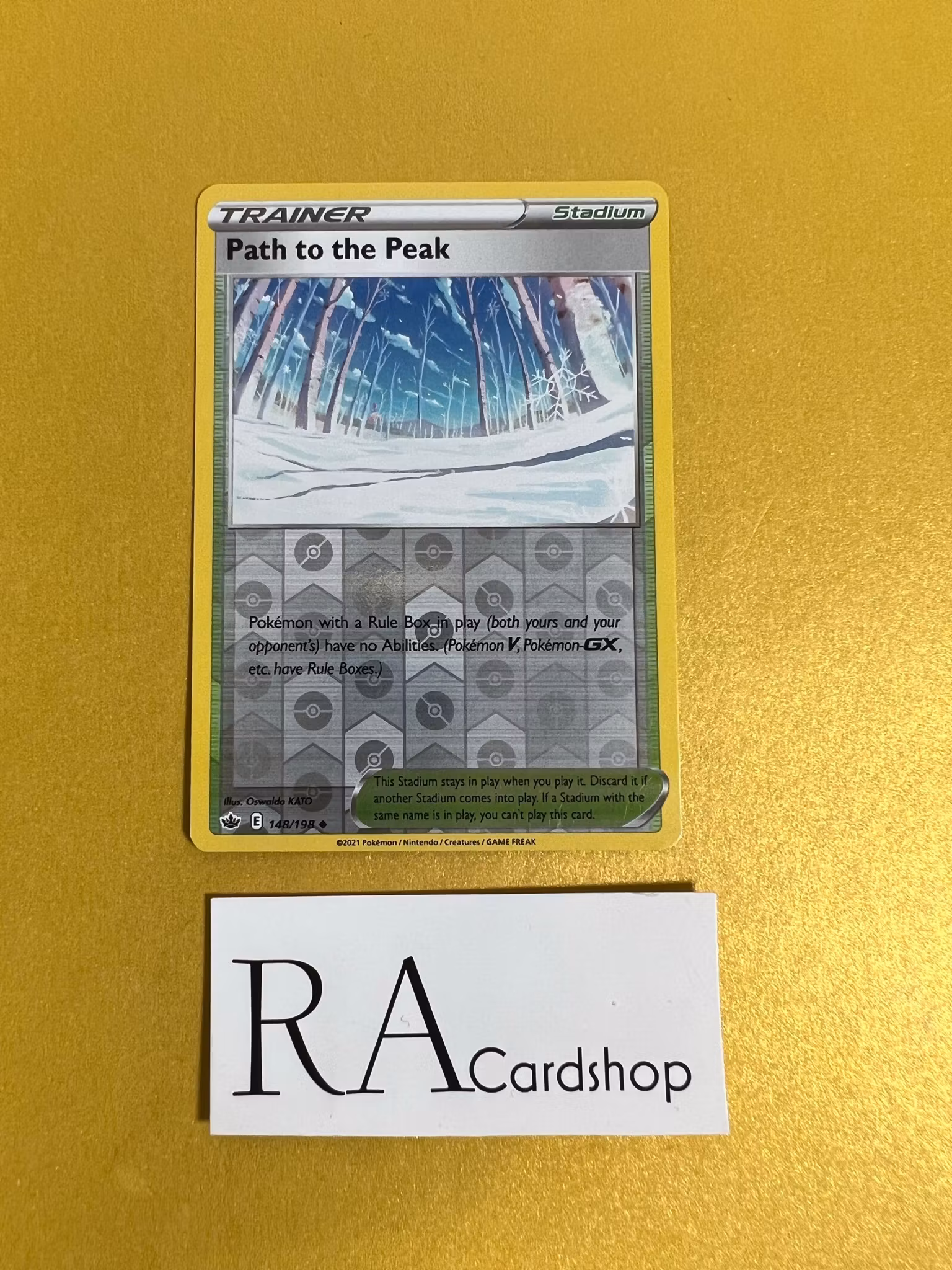 Path To The Peak Reverse Holo Uncommon 148/198 Chilling Reign Pokémon