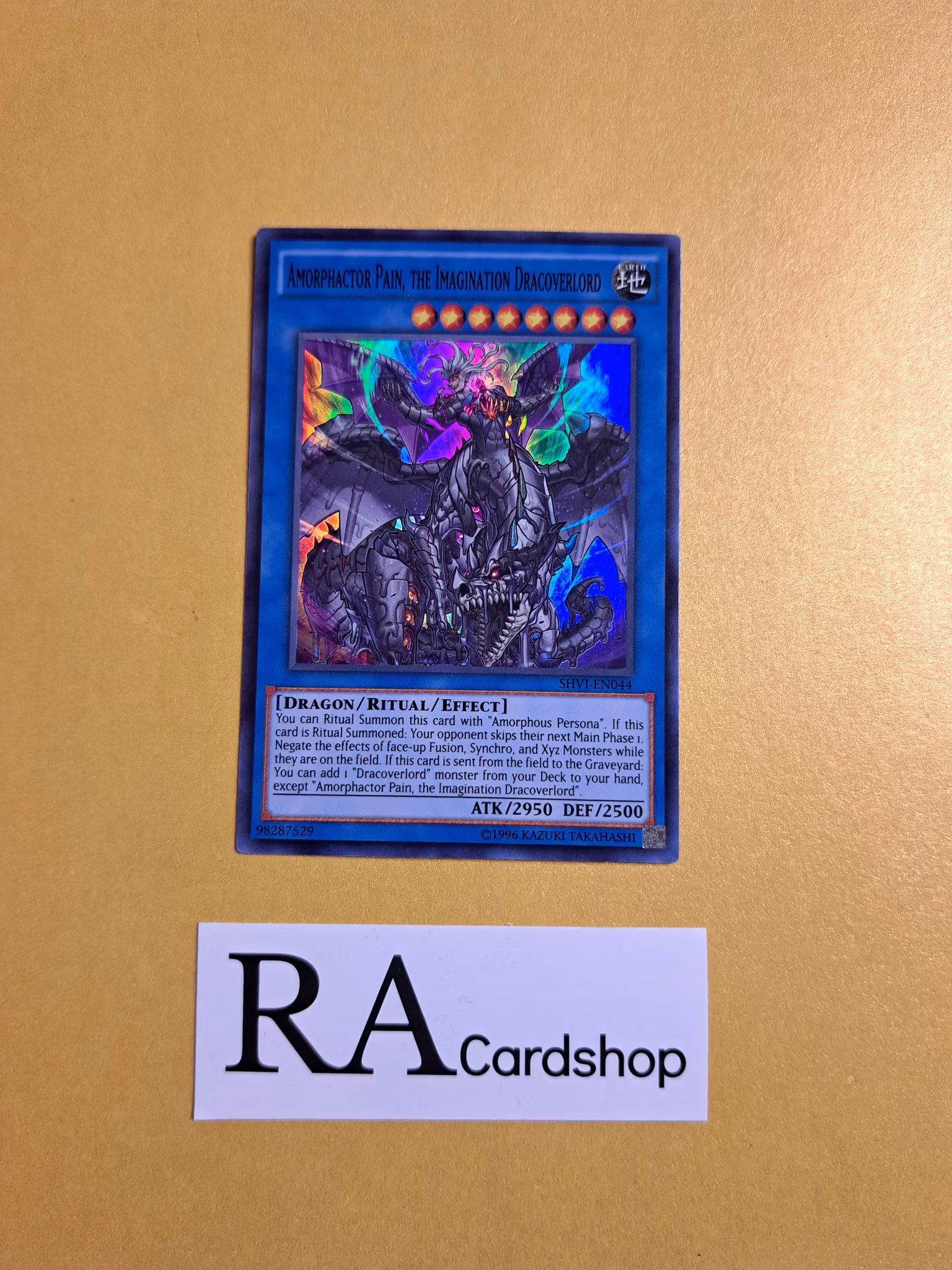 Amorphactor Pain, The Imagination Dracoverlord EN044 Shining Victories SHV1 Yu-Gi-Oh