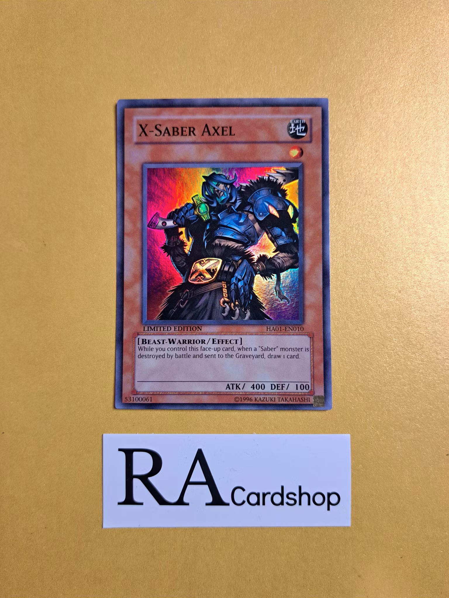 X - Saber Axel Limited Ed EN010 Hidden Arsenal HA01 Yu-Gi-Oh