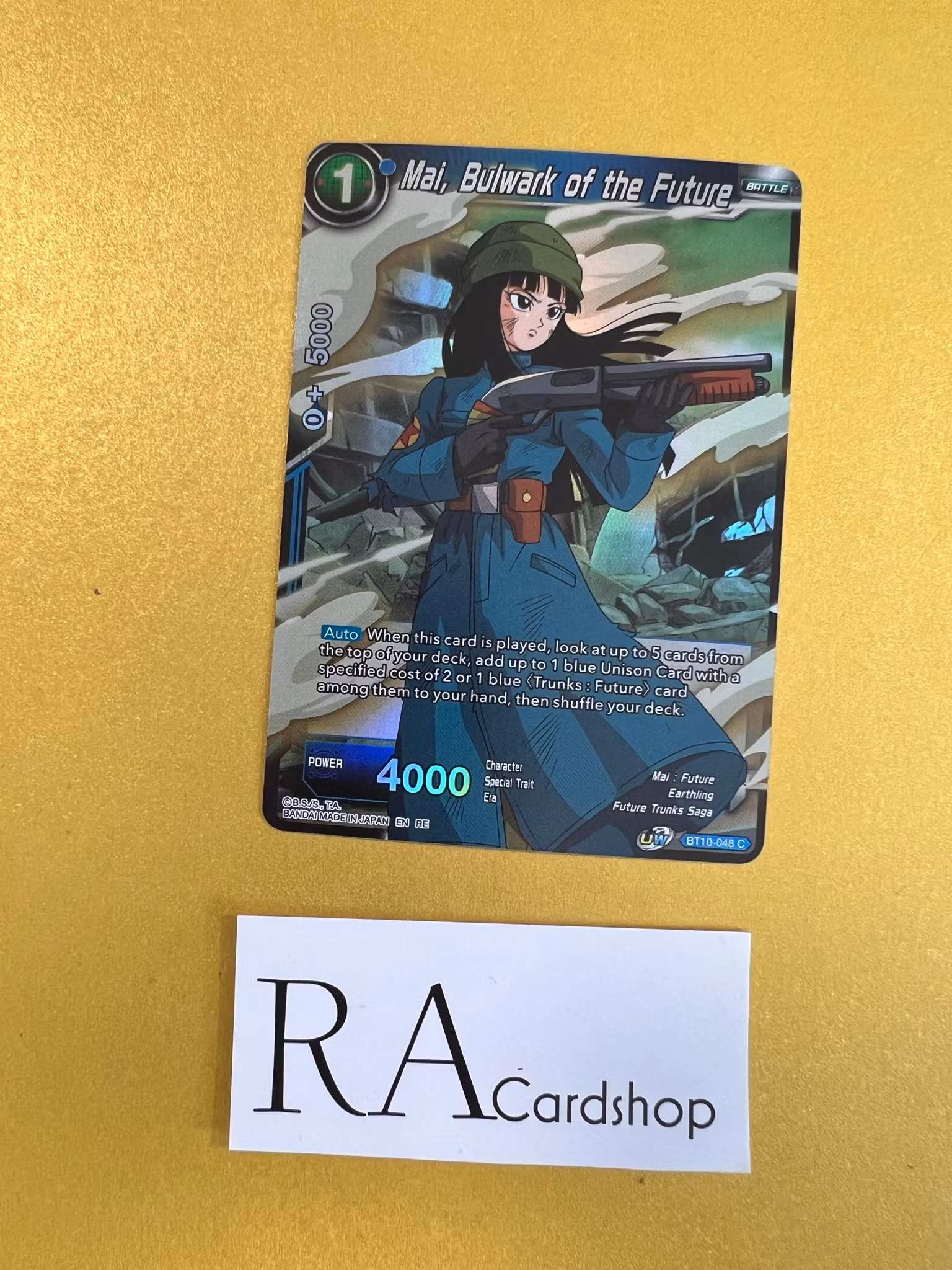 Mai, Bulwark of the Future BT10-048 Common Reverse Holo Rise of the Unison Warrior Dragon Ball
