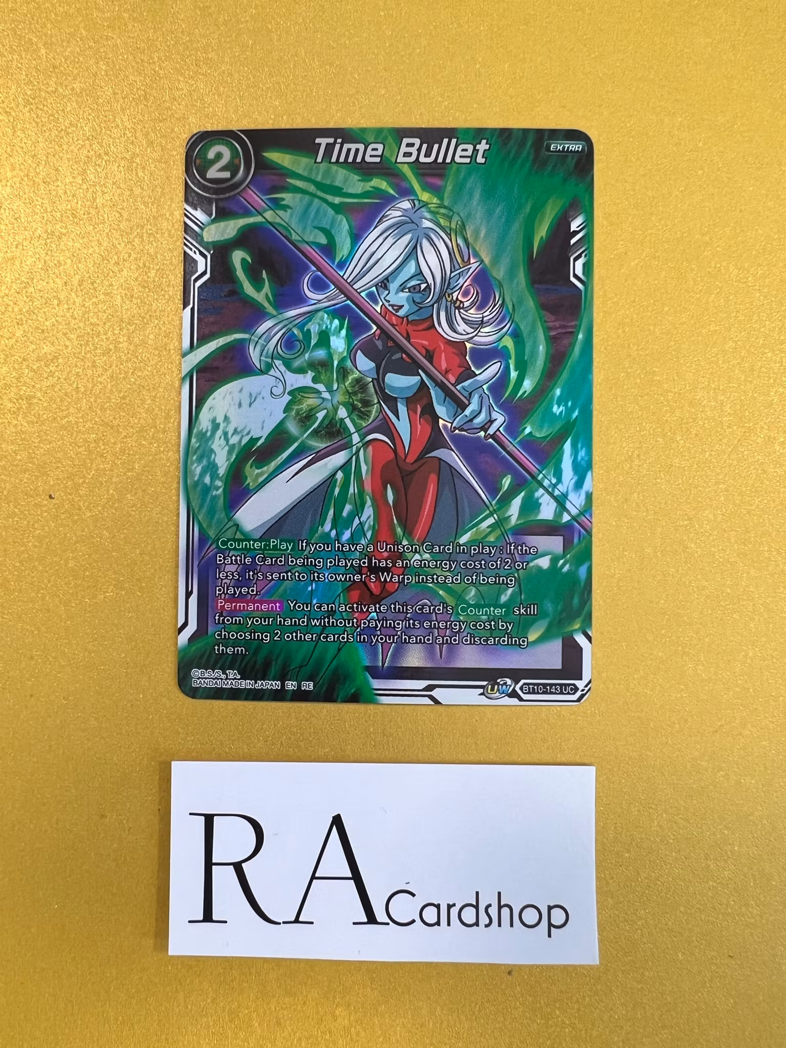 Time Bullet BT10-143 Uncommon Reverse Holo Rise of the Unison Warrior Dragon Ball
