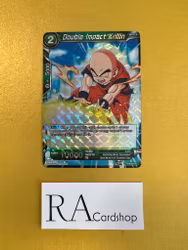 Double Impact Krillin TB2-041 Rare Reverse Holo World Martial Arts Tournament Dragon Ball