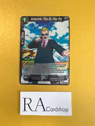 Announcer, Play-By-Play Pro TB2-067 Unommon Reverse Holo World Martial Arts Tournament Dragon Ball