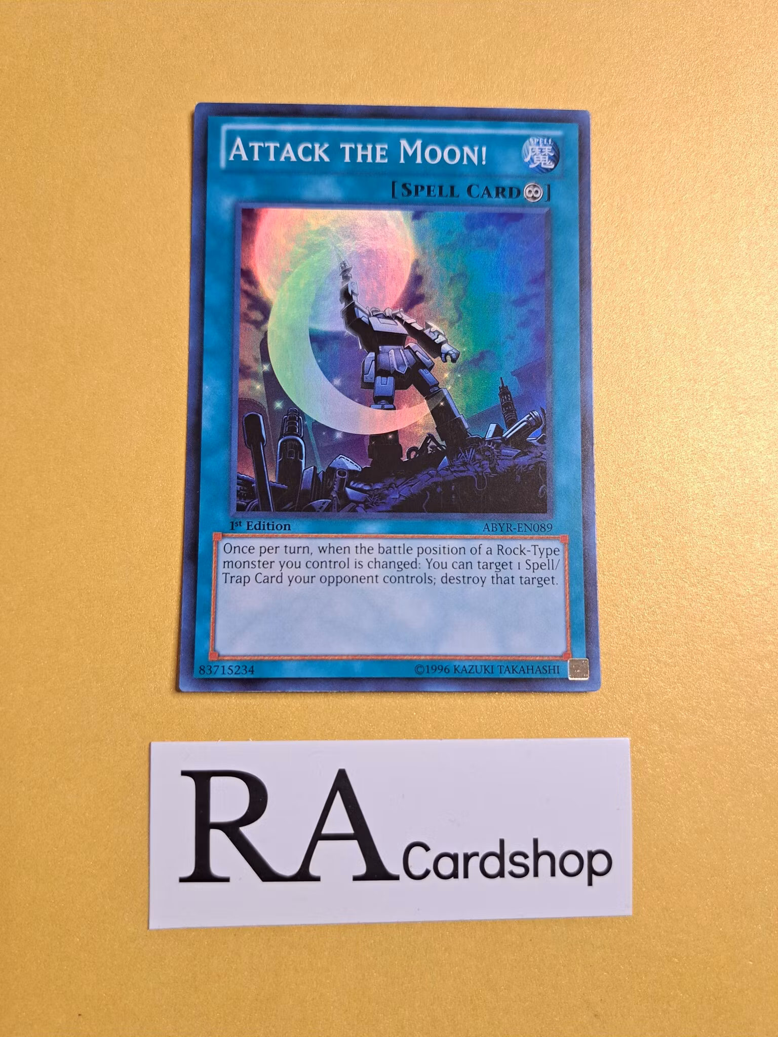 Attack the Moon! EN089 1st EDITION Abyss Rising ABYR Yu-Gi-Oh