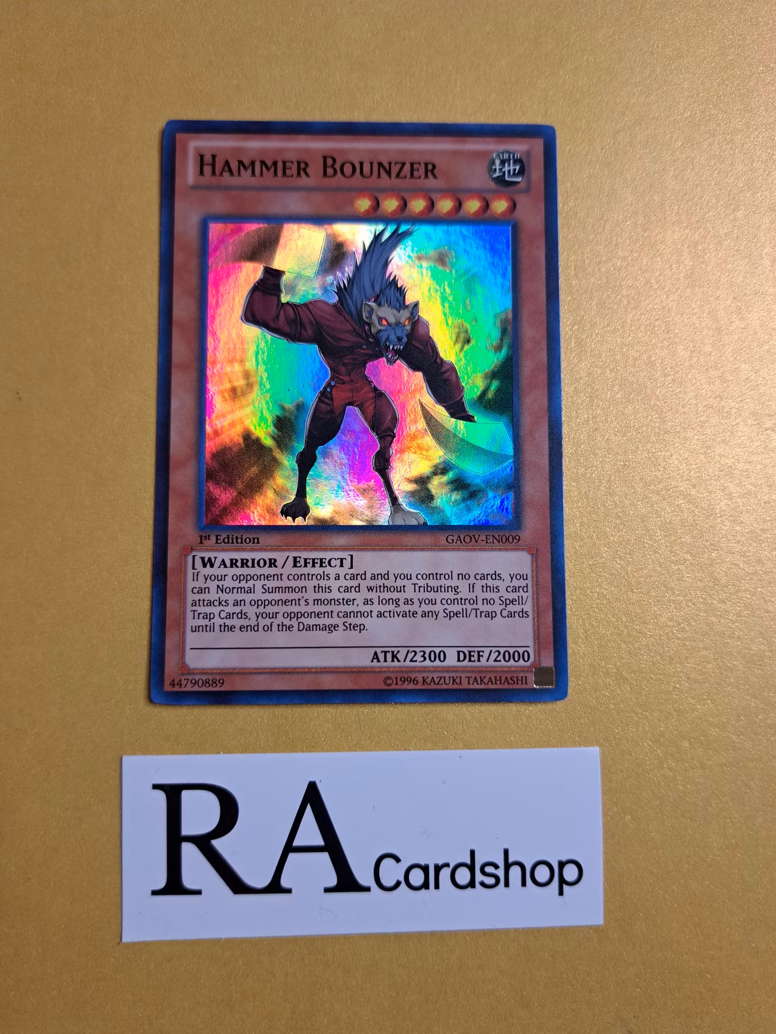 Hammer Bounzer 1st EDITION EN009 Galactic Overlord GAOV Yu-Gi-Oh