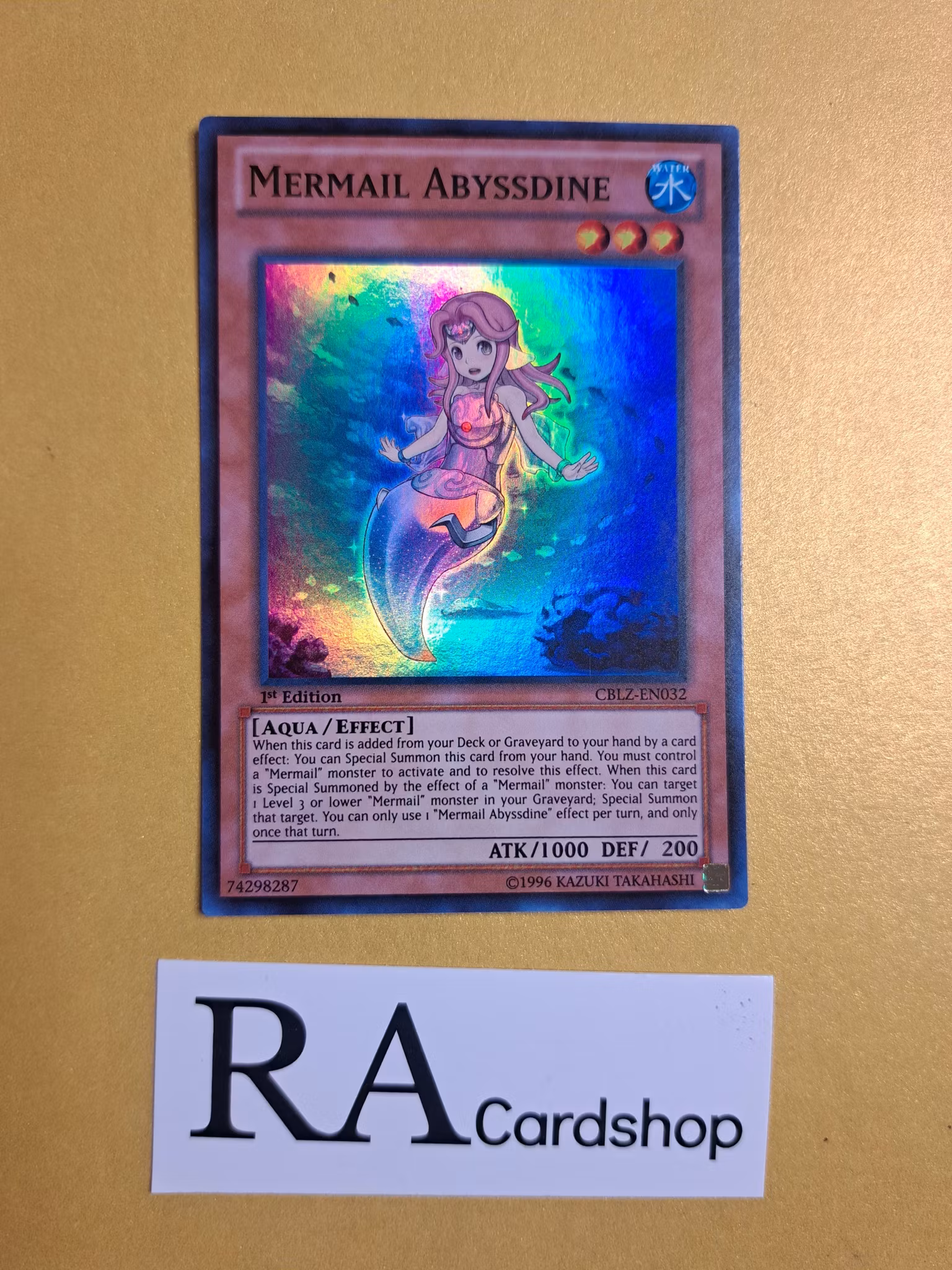 Mermail Abyssdine 1st EDITION EN032 Cosmo Blazer CBLZ Yu-Gi-Oh
