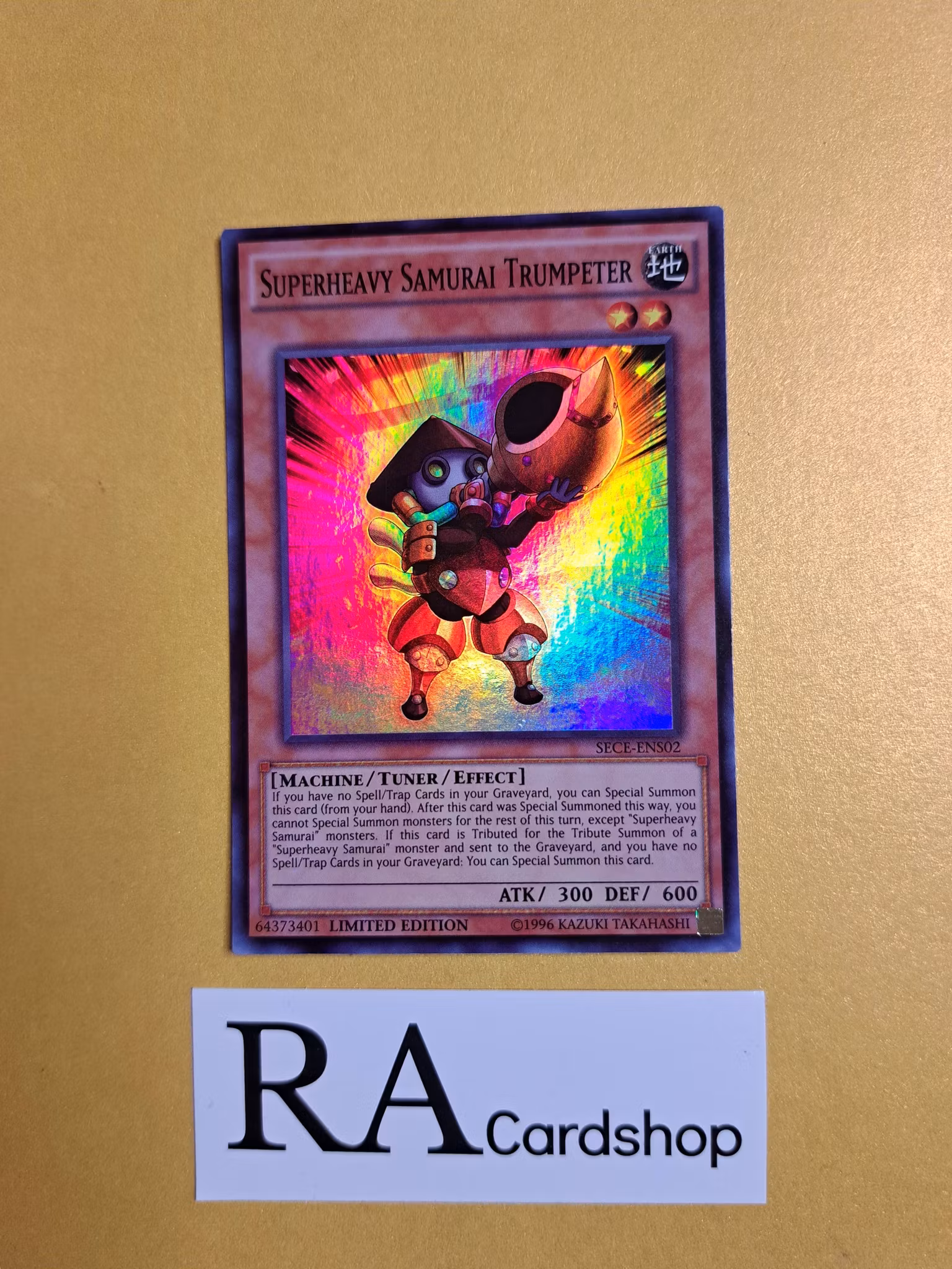 Superheavy Samurai Trumpeter LIMITED EDITION ENS02 Eternity SECE Yu-Gi-Oh