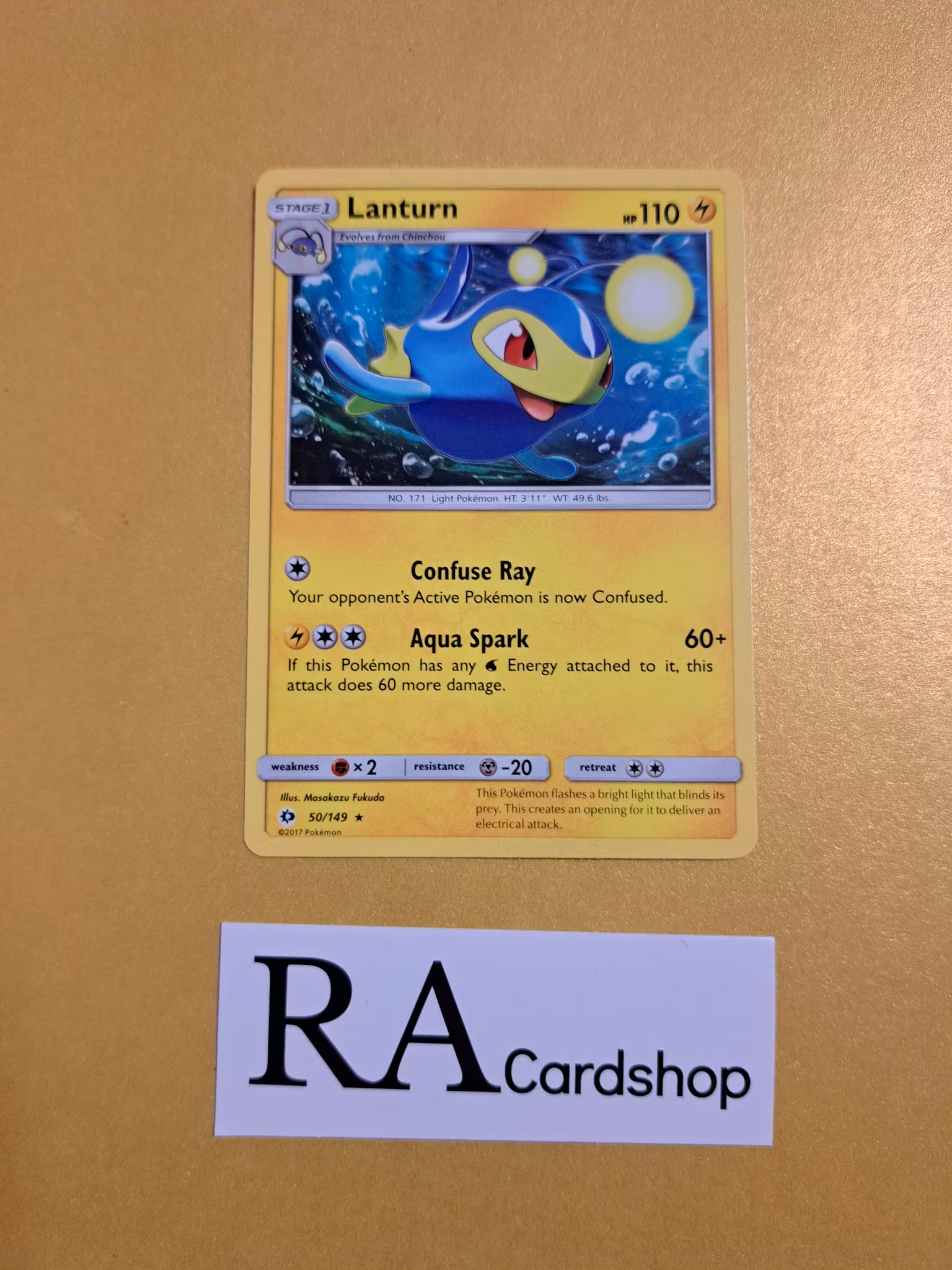 Lanturn Rare 50/149 Sun & Moon Pokemon