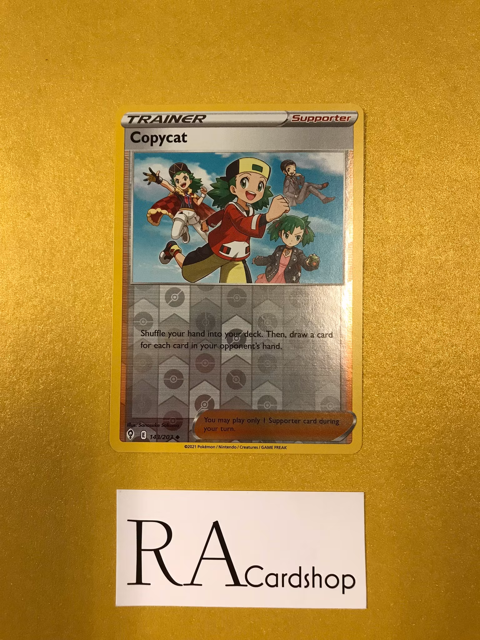 Copycat Reverse Holo Uncommon 143/203 Evolving Skies Pokemon